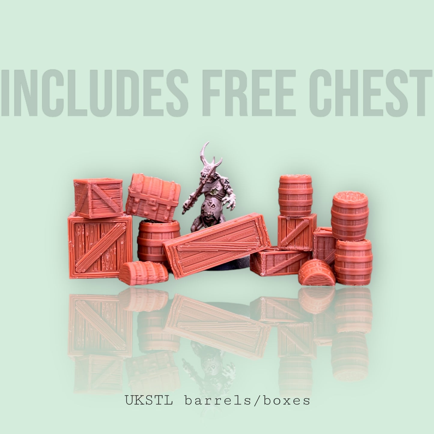 Wooden Crate and barrel bundle