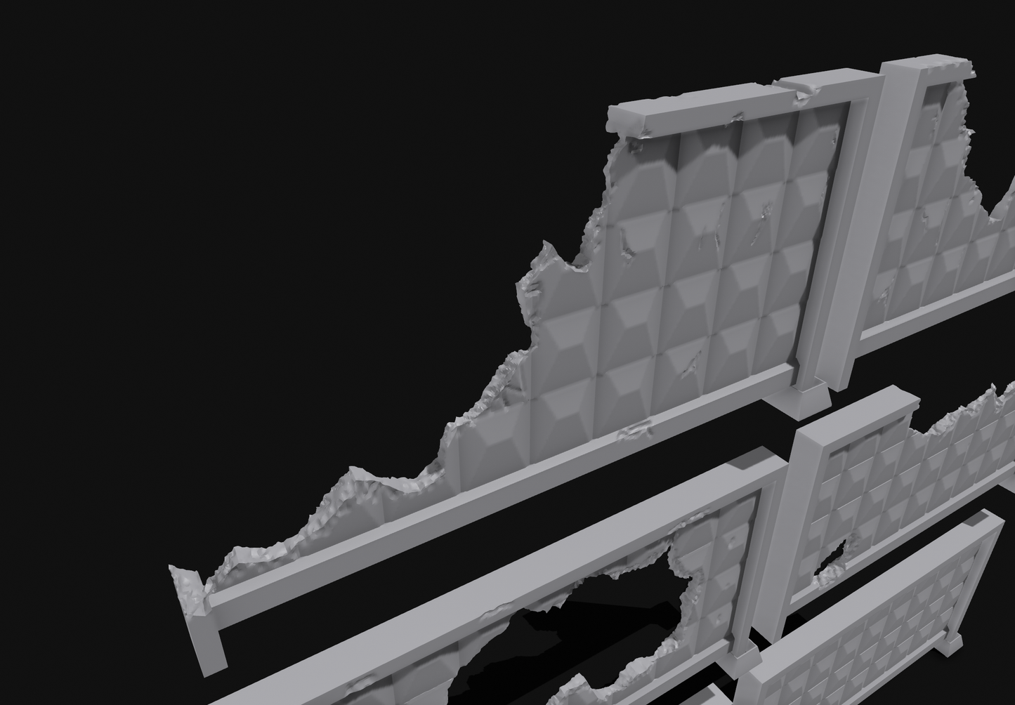 28–32mm Soviet Block Wall Modular STL Pack (6 Styles)Terrain for Wargaming & Miniatures