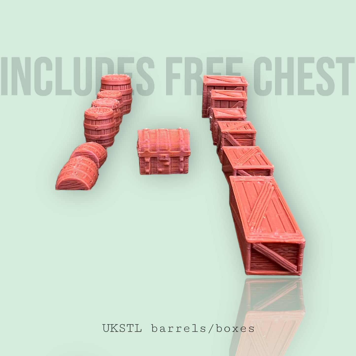Wooden Crate and barrel bundle