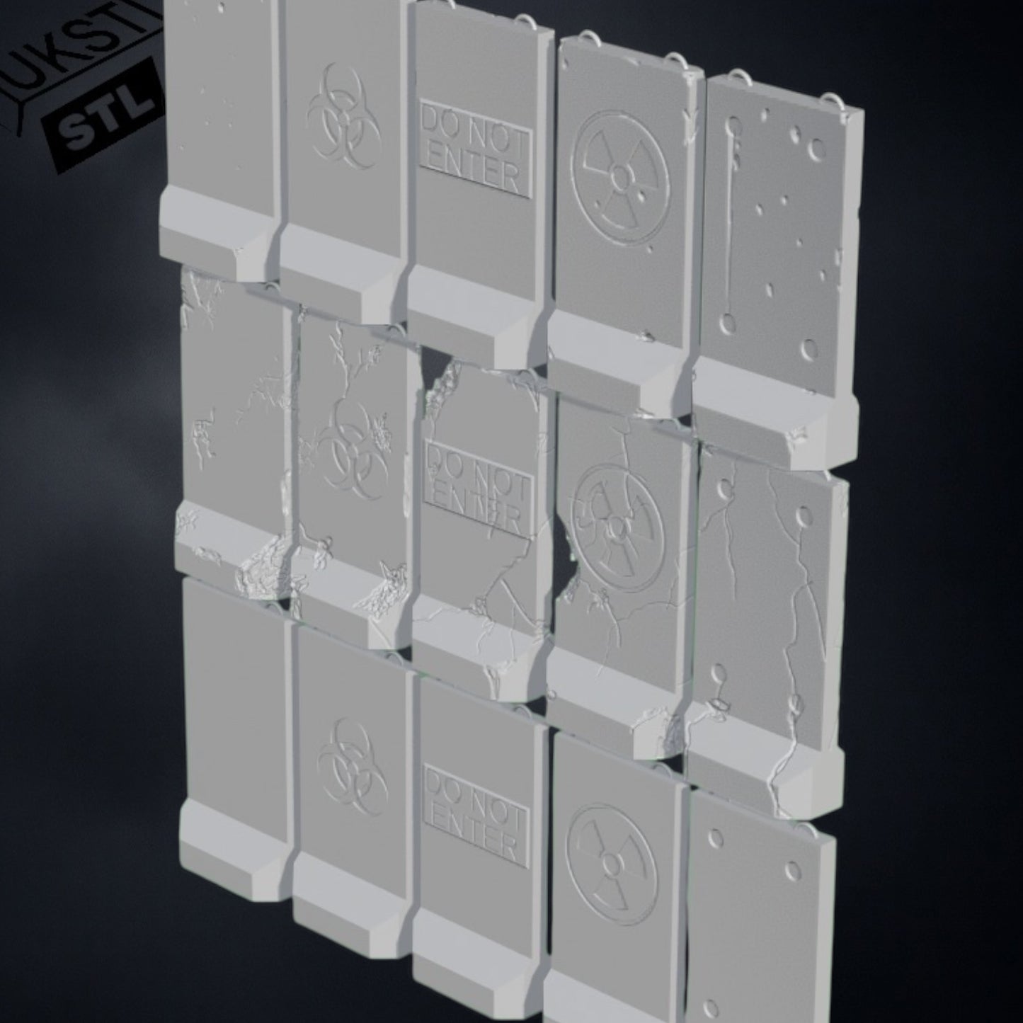 Alaska barrier STL Pack 15 modular wargaming
Terrain 28mm 32mm Support-free Tested on FDM and Resin