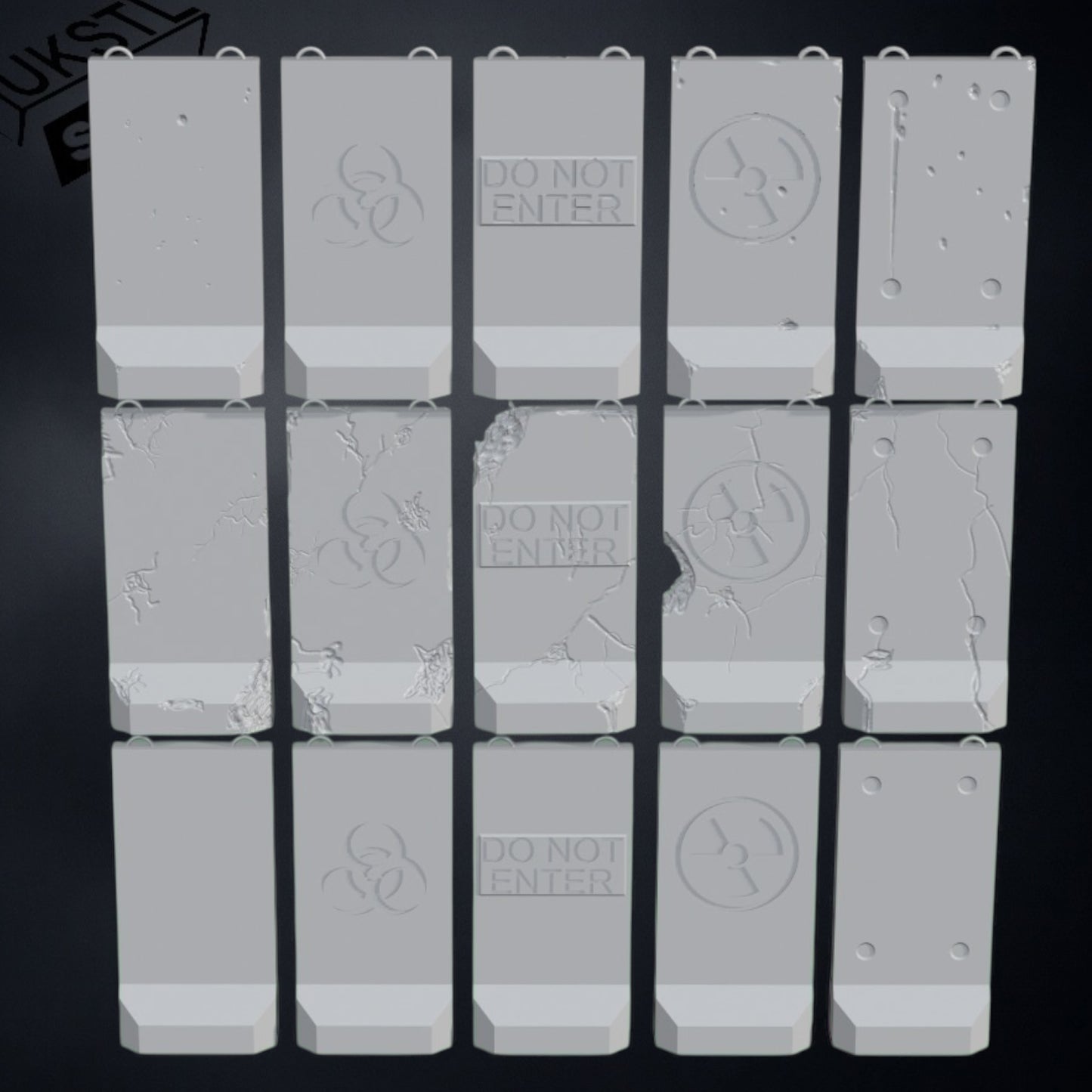 Alaska barrier STL Pack 15 modular wargaming
Terrain 28mm 32mm Support-free Tested on FDM and Resin