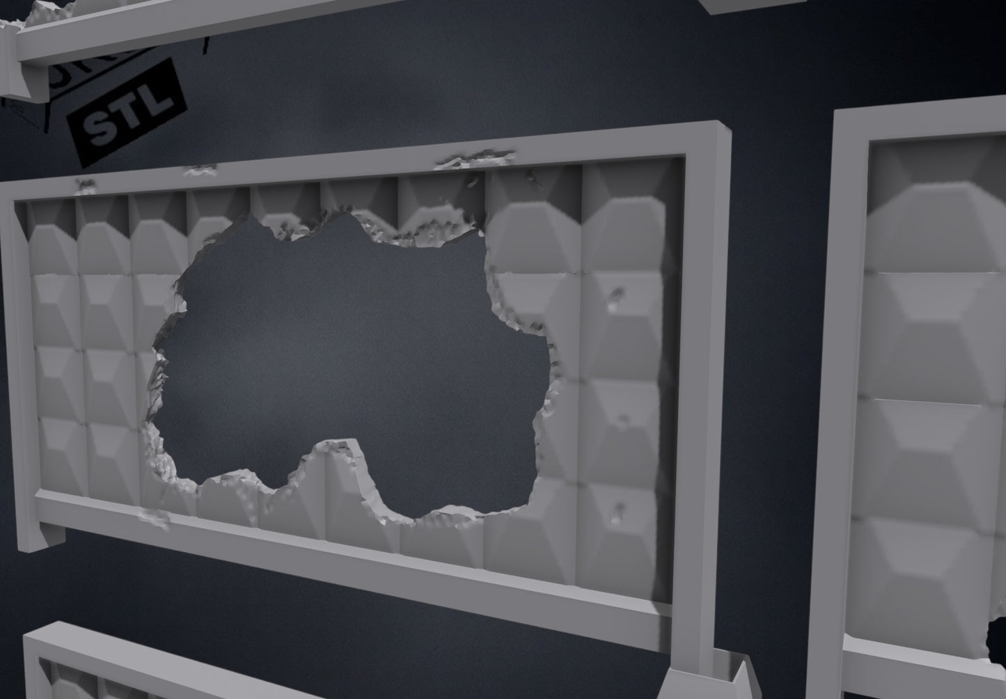 28–32mm Soviet Block Wall Modular STL Pack (6 Styles)Terrain for Wargaming & Miniatures