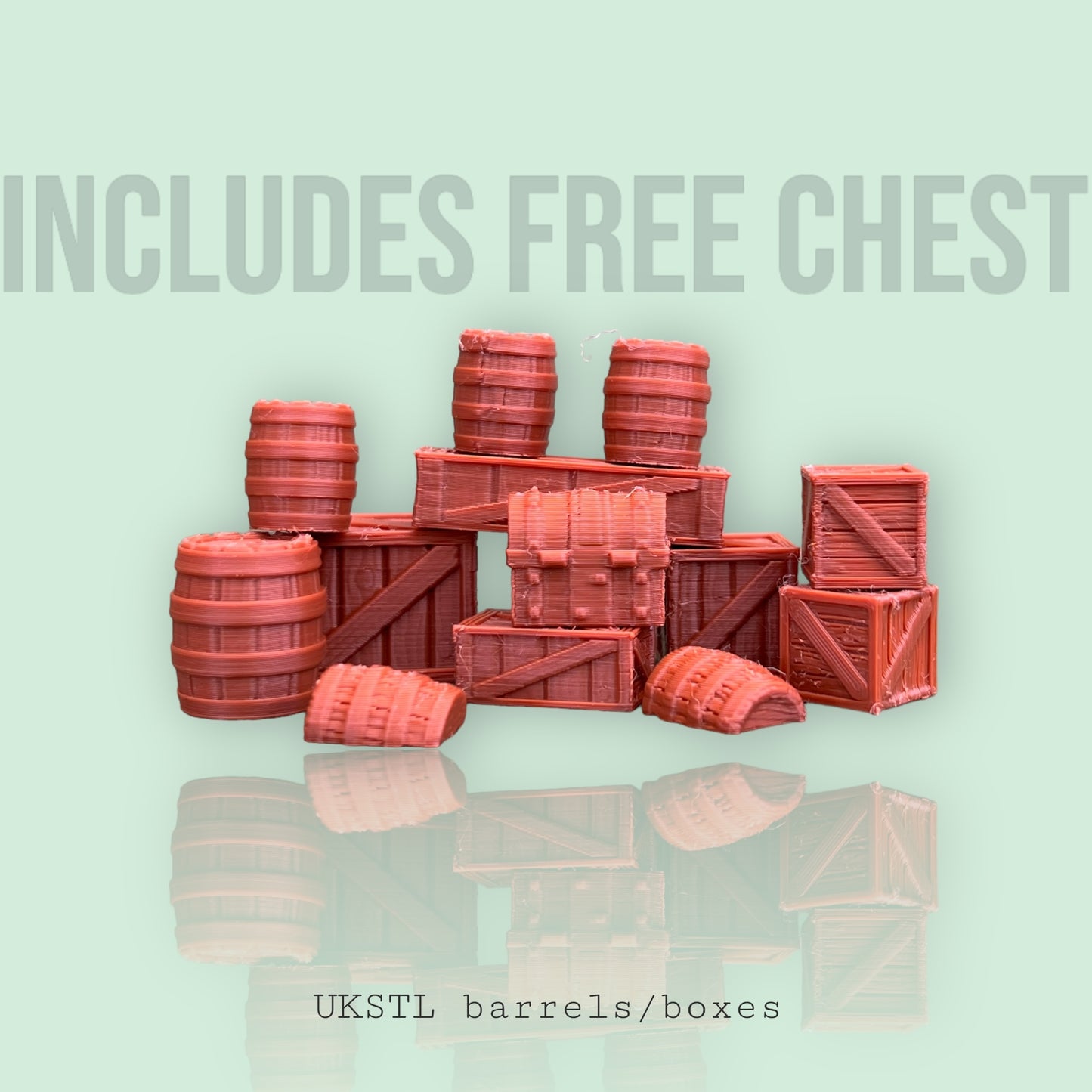 Wooden Crate and barrel bundle