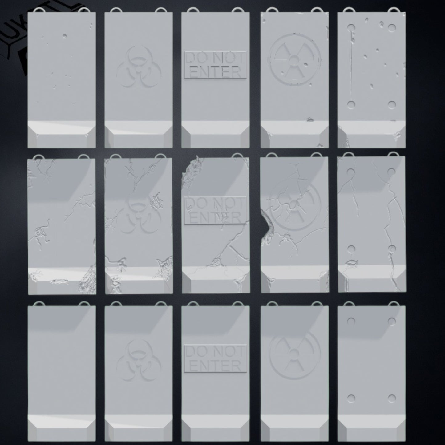 Alaska barrier STL Pack 15 modular wargaming
Terrain 28mm 32mm Support-free Tested on FDM and Resin