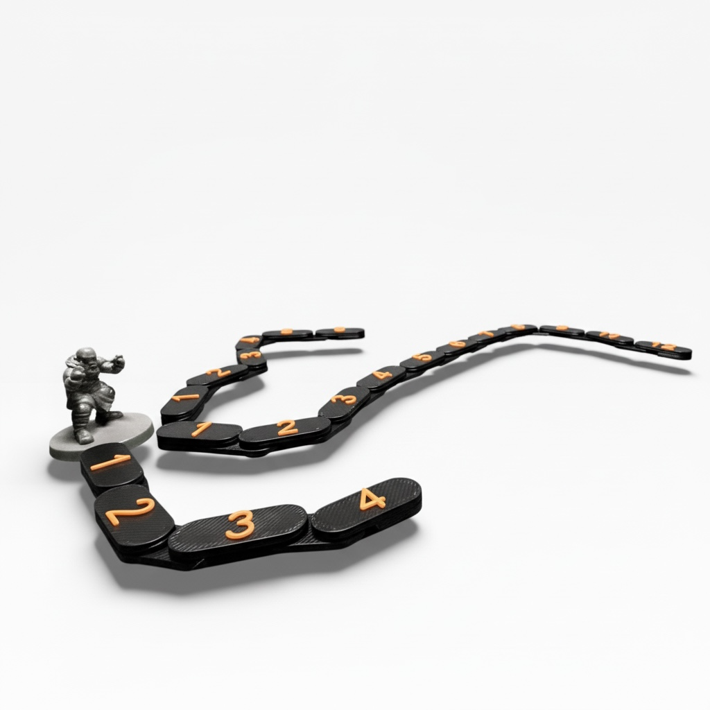 Movement Markers – Flexible Measuring Chain for Tabletop Wargaming