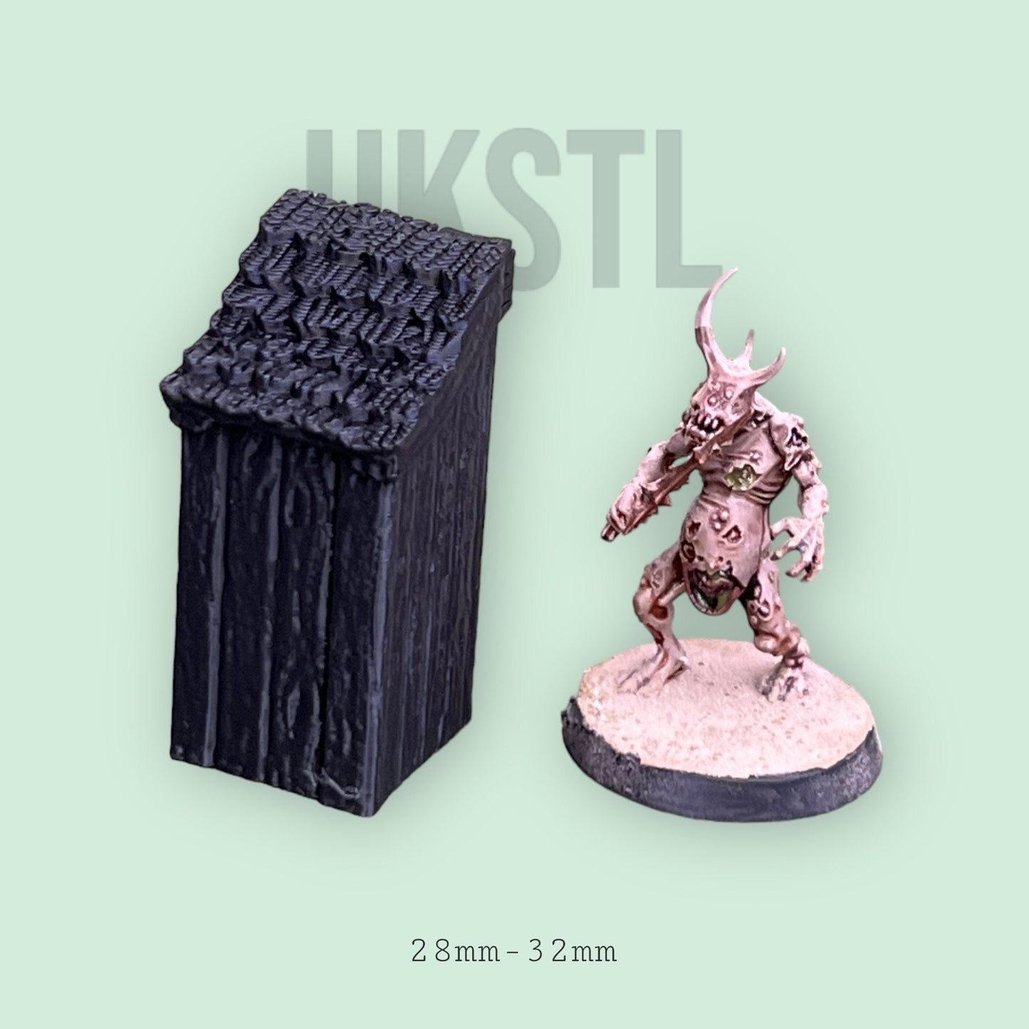 dnd Outhouse Western Medieval Scatter Terrain RPG MIniature Pathfinder D&D Dungeons and Dragons
