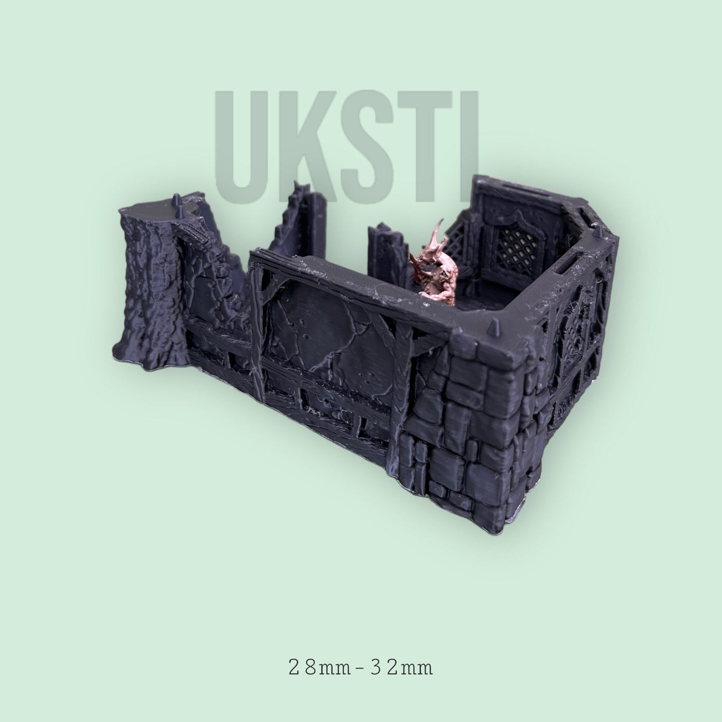 Ruined alchemist house for D&D - 28mm- 32mm Scale tabletop gaming