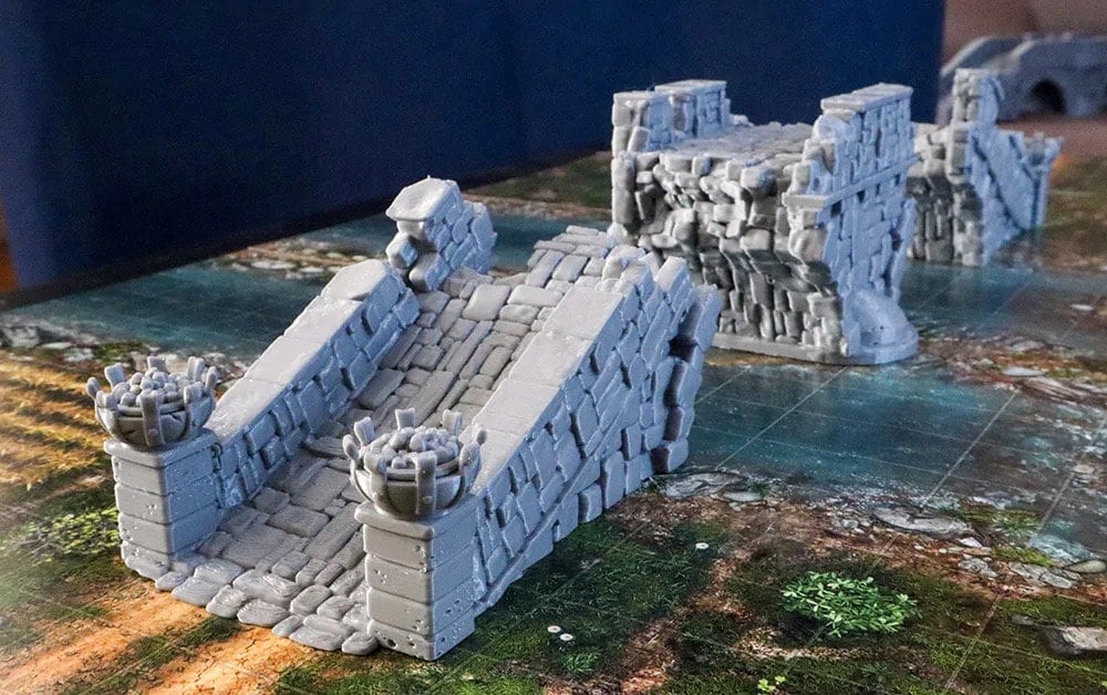 Broken bridge terrain 28mm/32mm fantasy