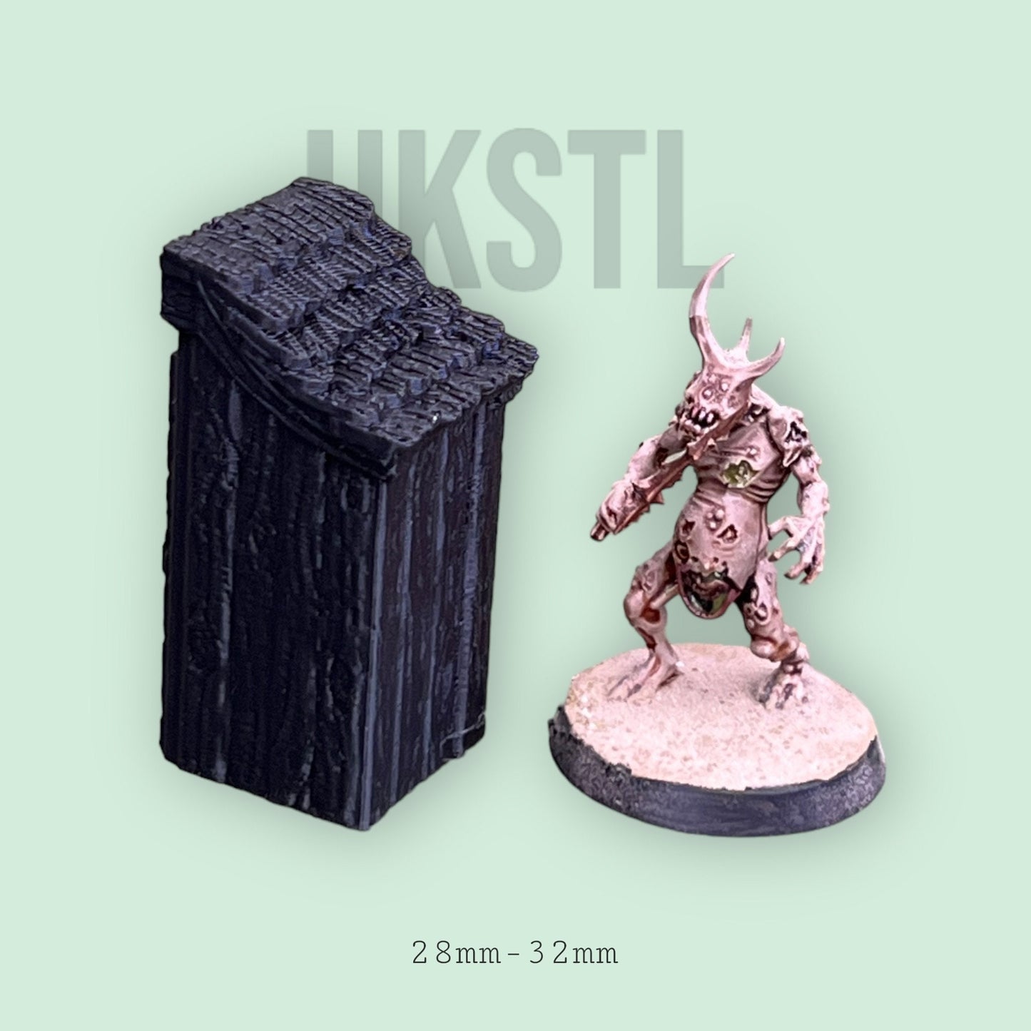 dnd Outhouse Western Medieval Scatter Terrain RPG MIniature Pathfinder D&D Dungeons and Dragons