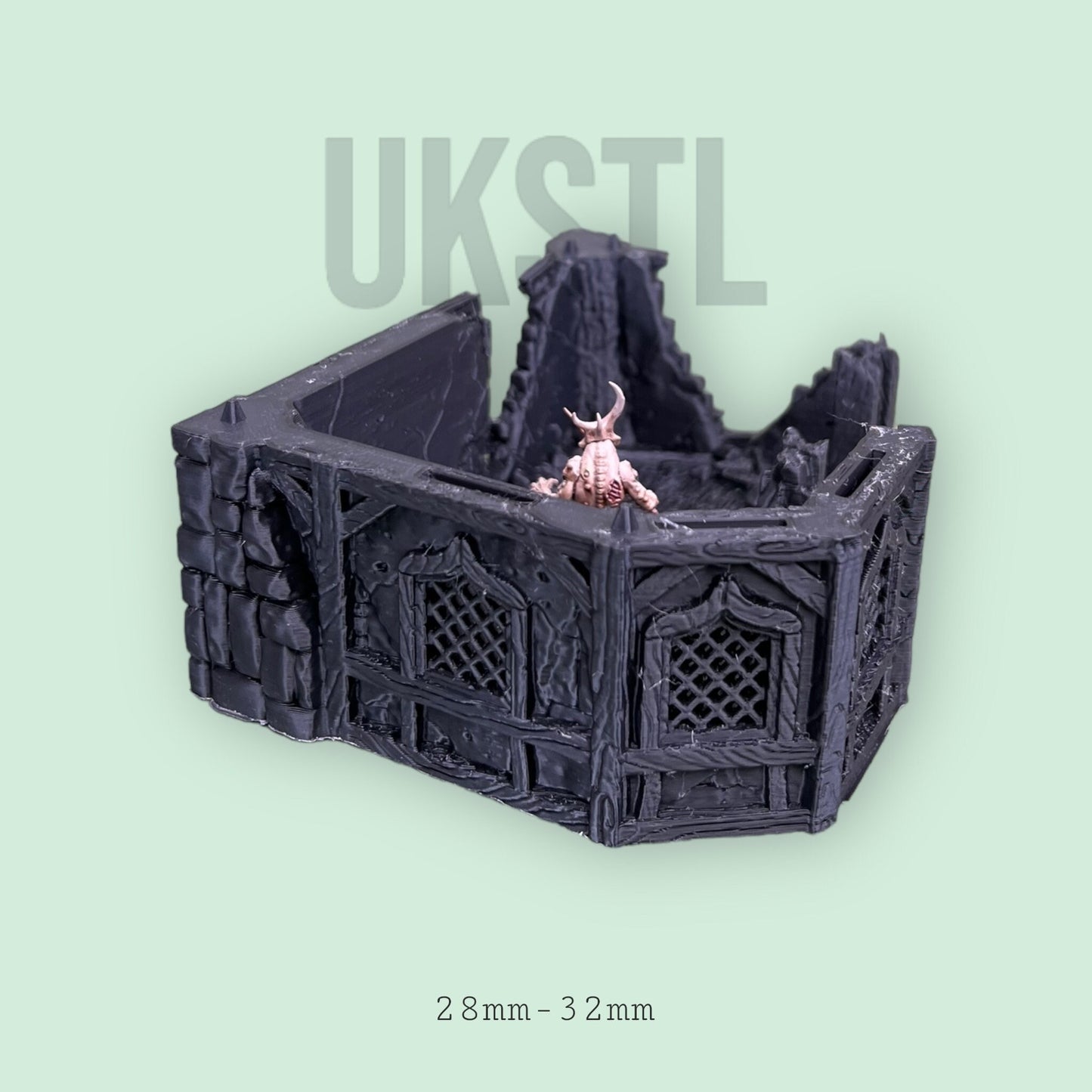Ruined alchemist house for D&D - 28mm- 32mm Scale tabletop gaming