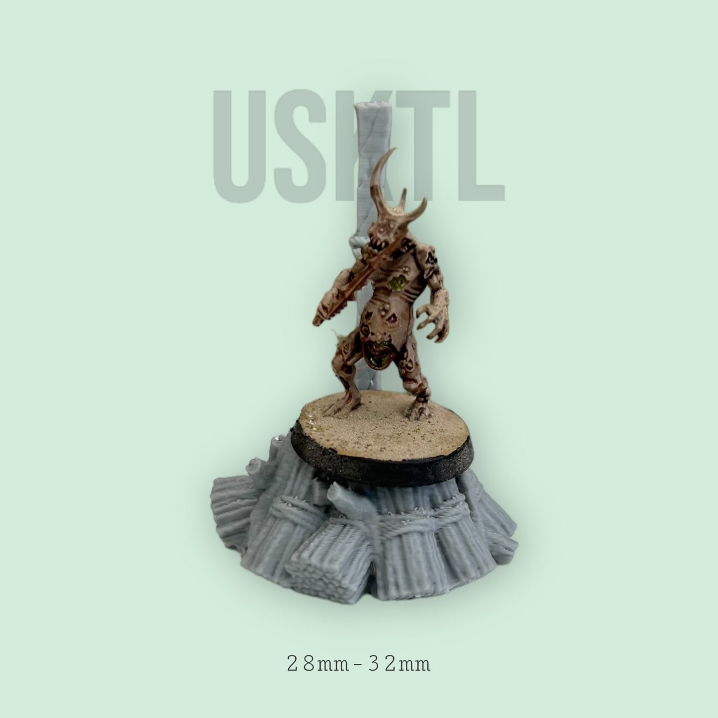 Burning stake Medieval Scatter Terrain RPG MIniature Pathfinder D&D Dungeons and Dragons