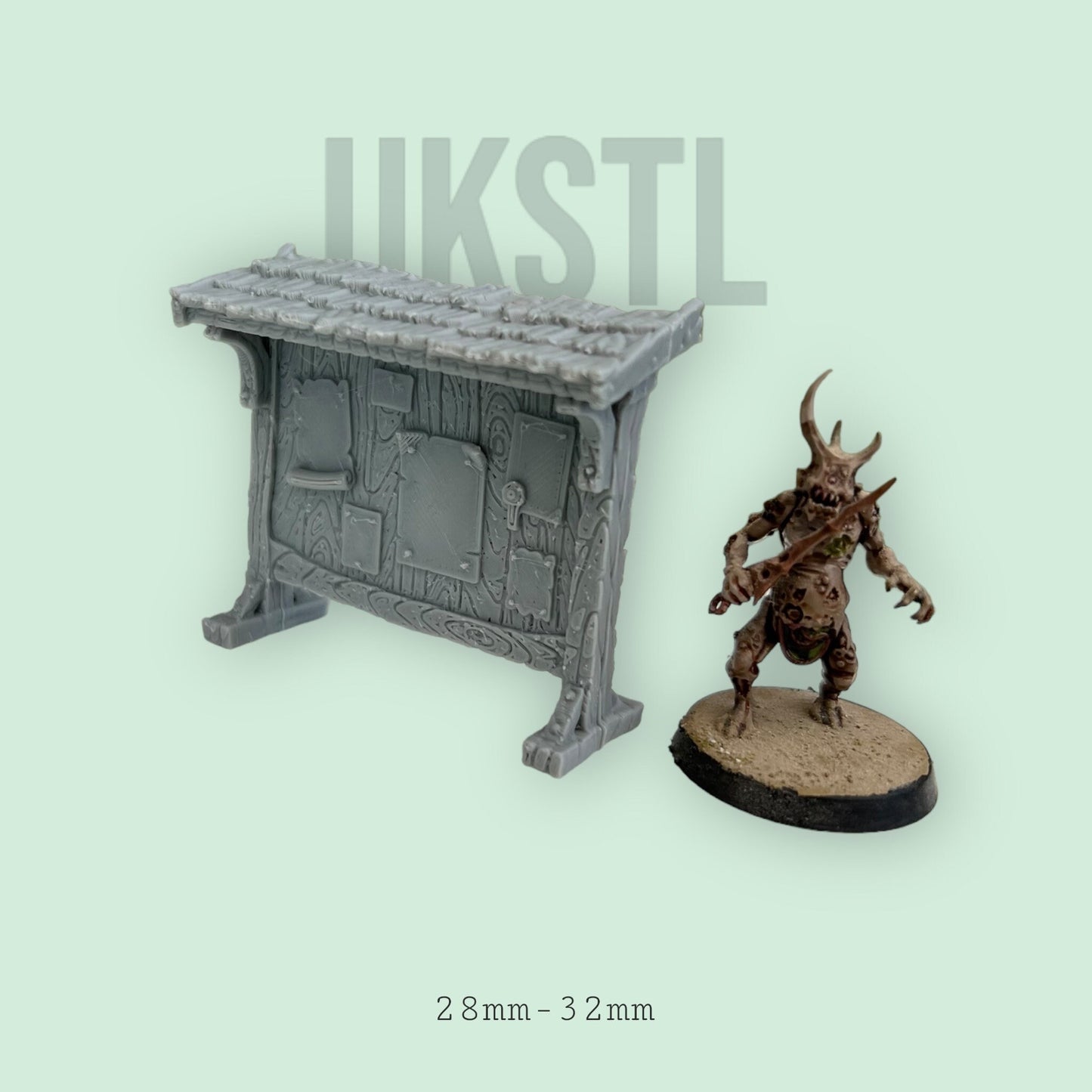 Notice board Medieval Scatter Terrain RPG MIniature Pathfinder D&D Dungeons and Dragons