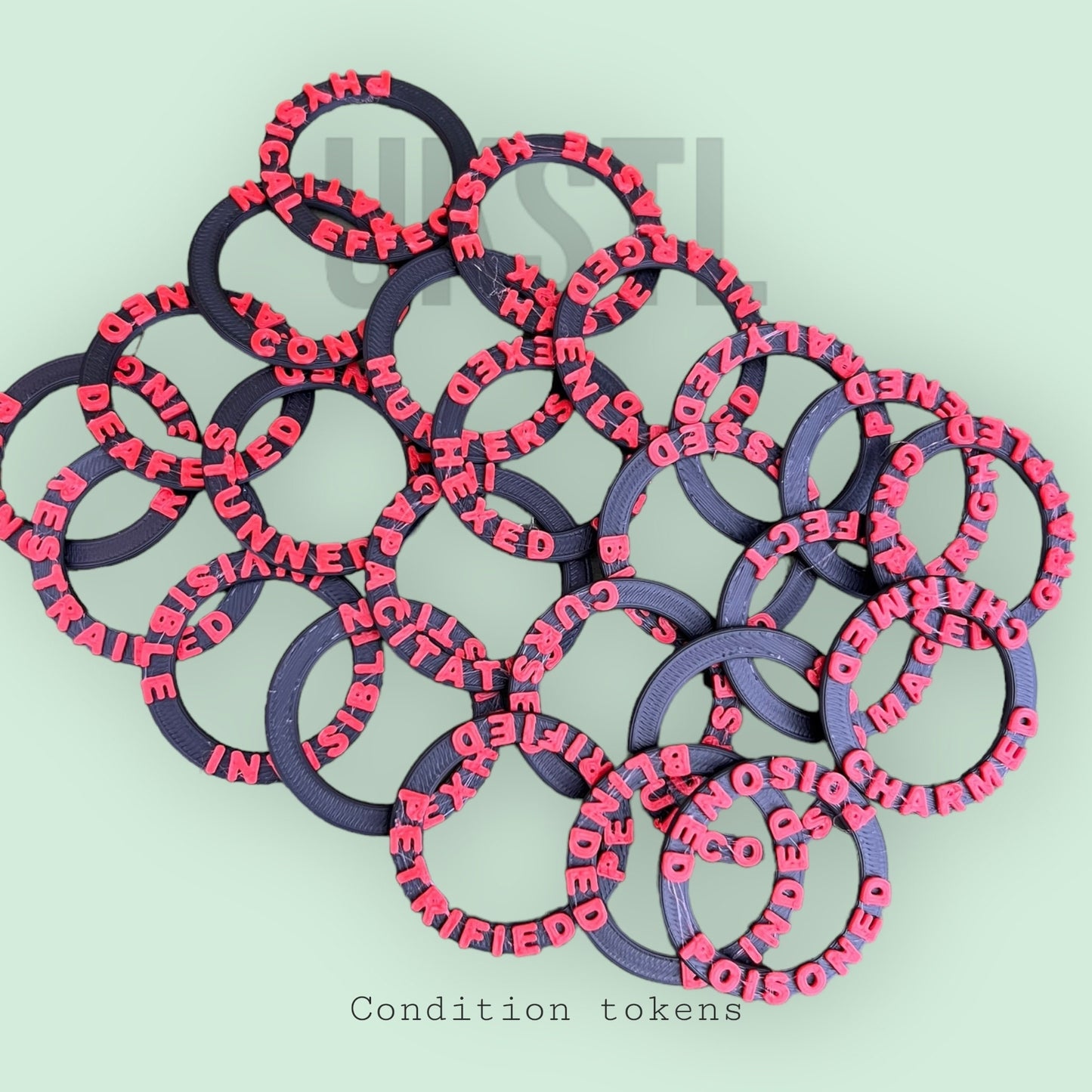 D&D condition rings markers to track 24 different conditions