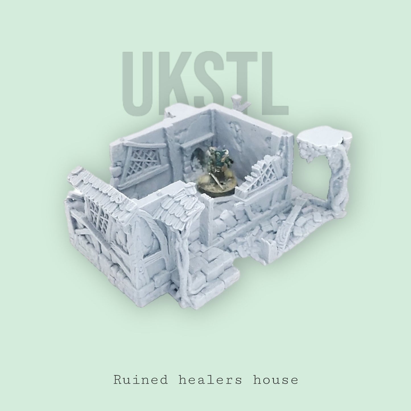 Large ruined healers house - dnd 28mm