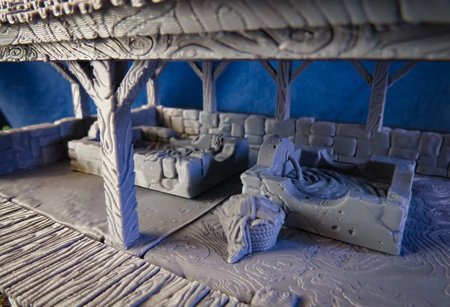Washhouse terrain 28mm/32mm fantasy