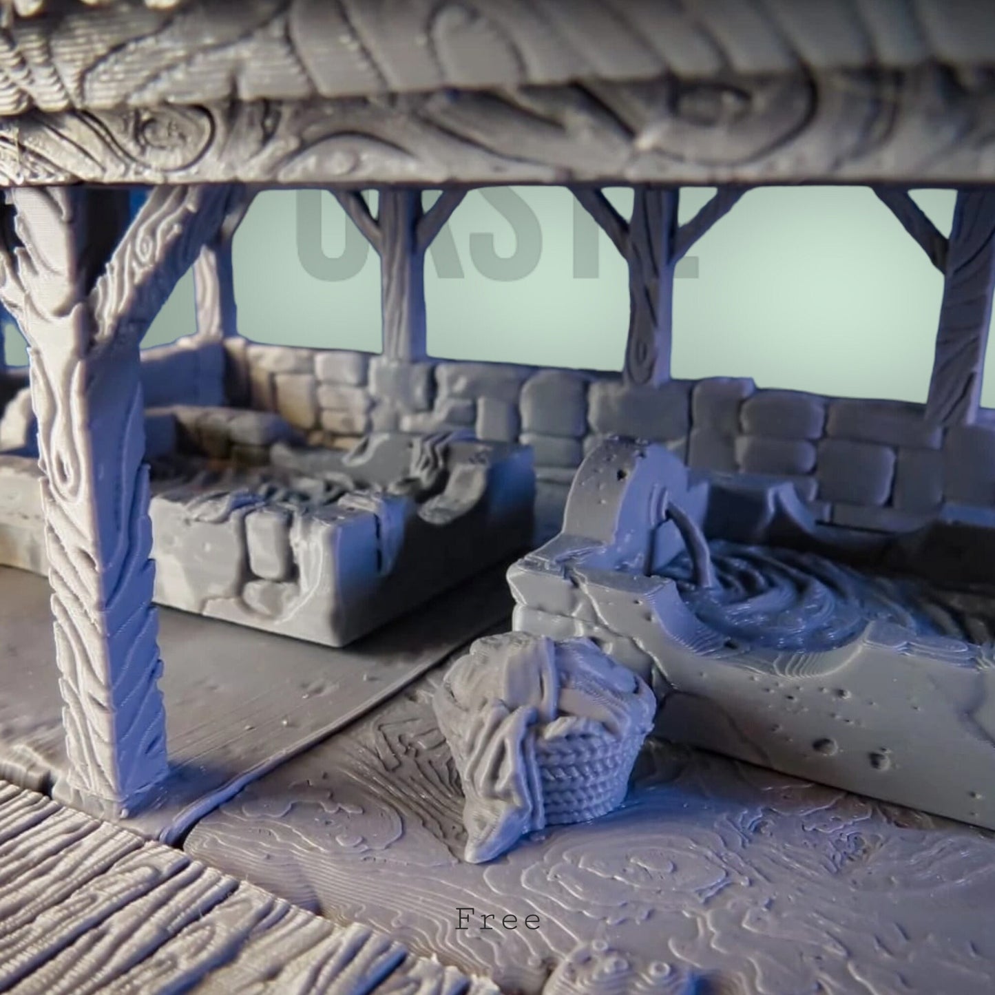 Washhouse terrain 28mm/32mm fantasy