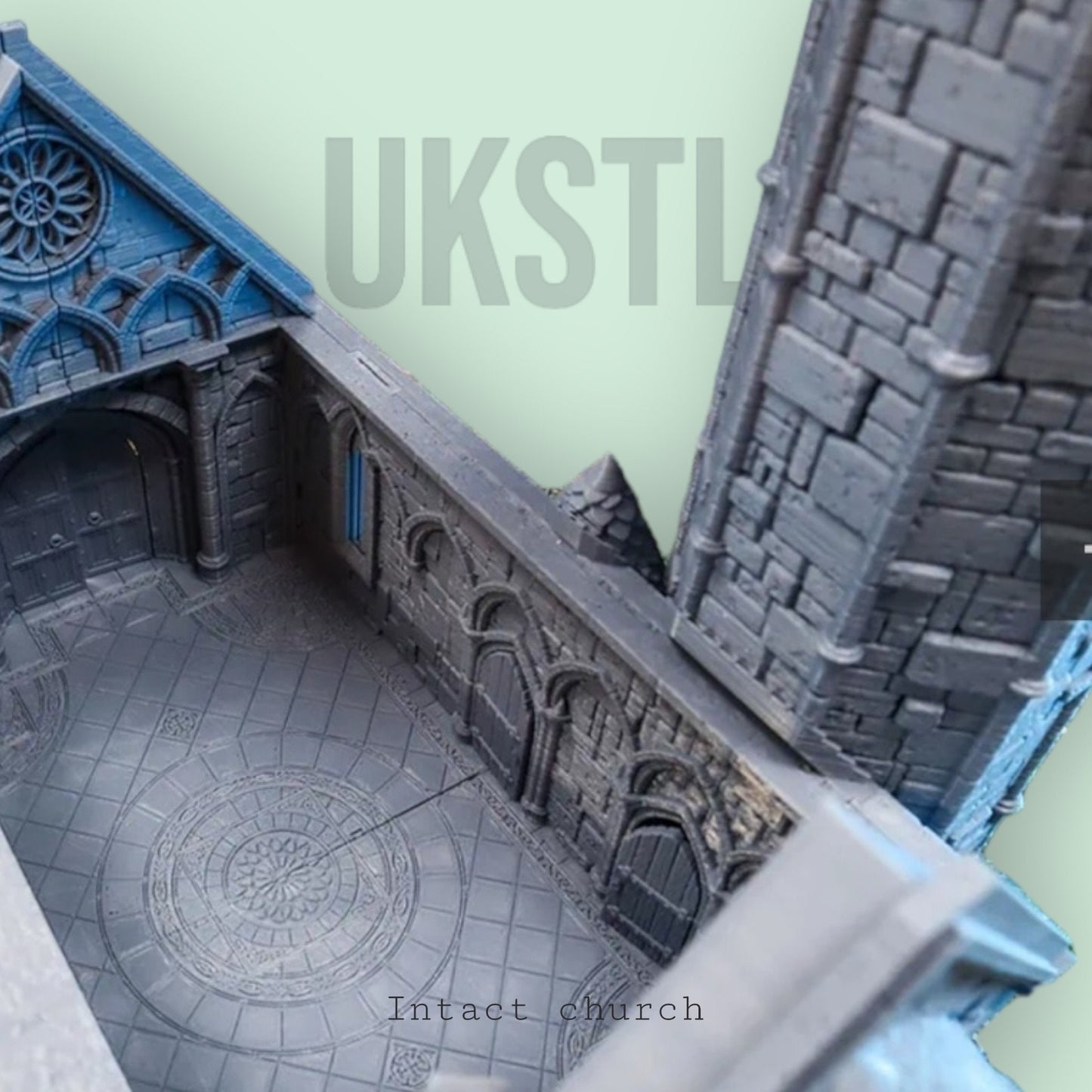 Modular church terrain 28mm/32mm fantasy