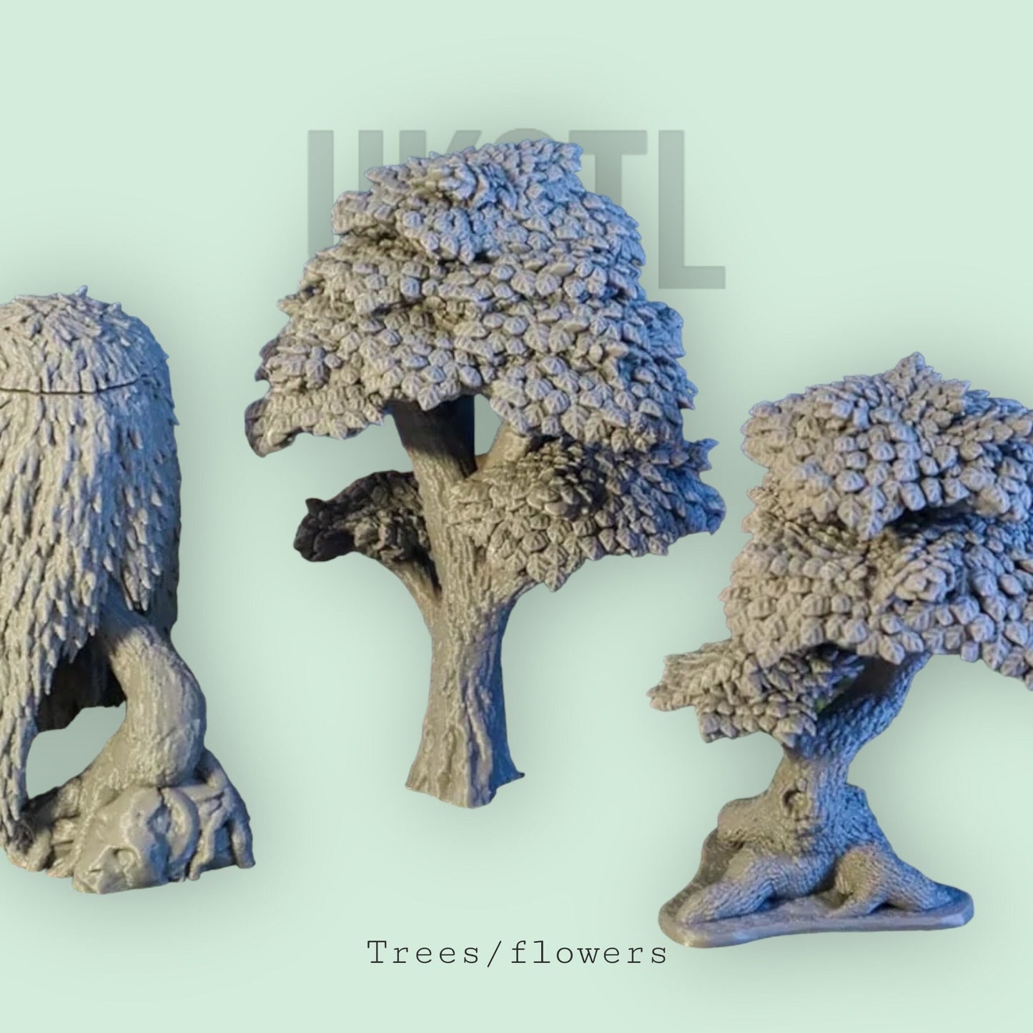 Trees/flowers bundle terrain 28mm/32mm fantasy