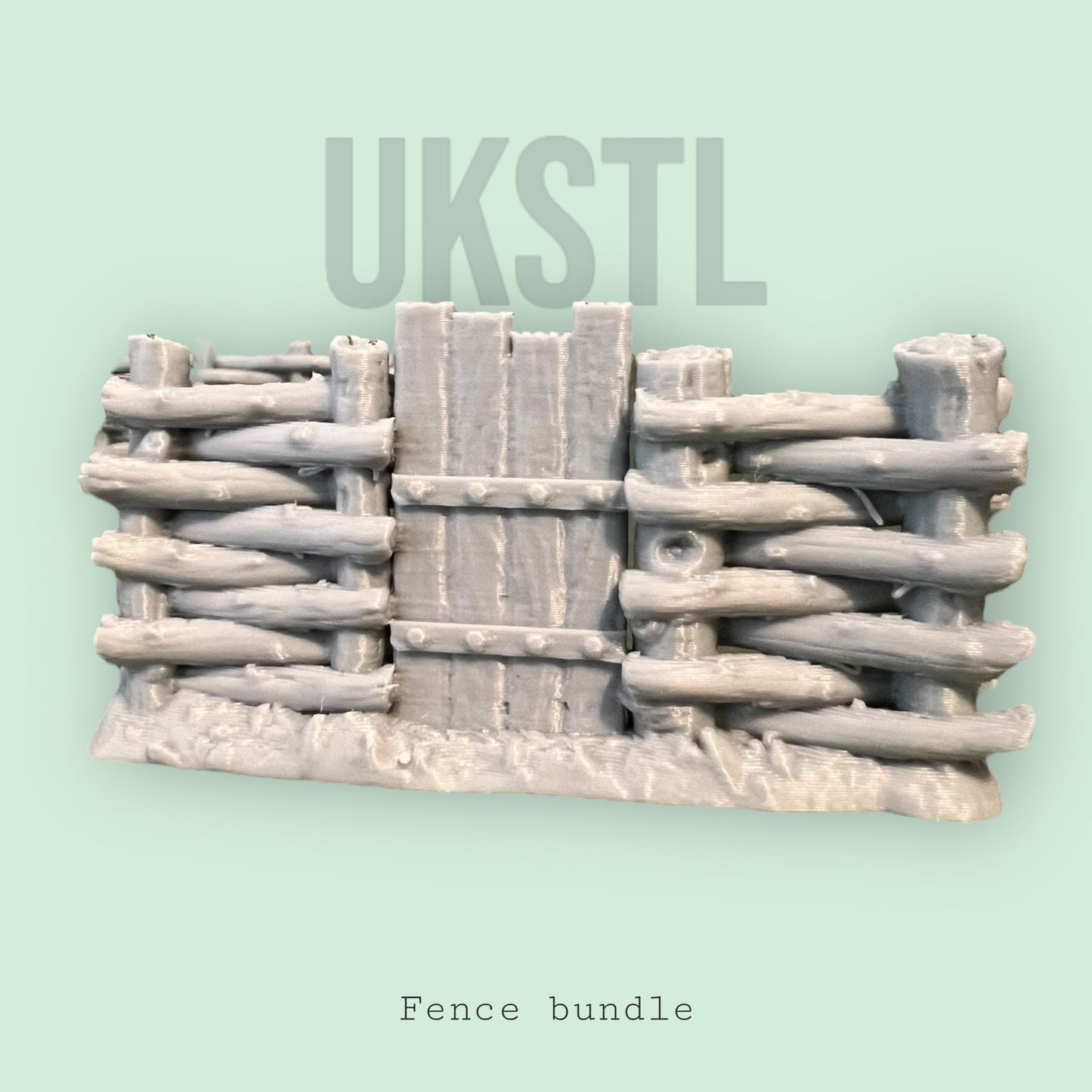 Wooden fence bundle 28mm/32mm fantasy