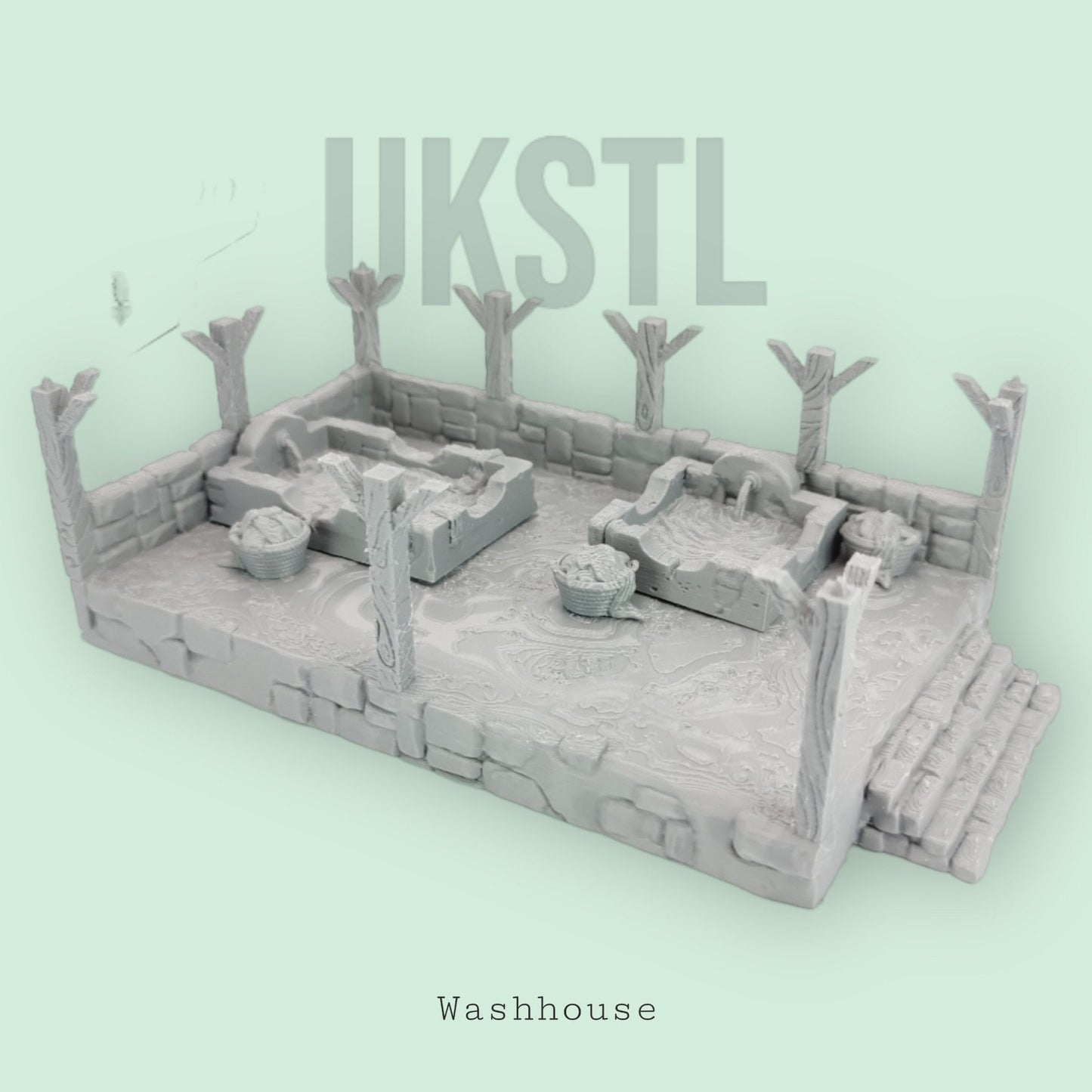 Washhouse terrain 28mm/32mm fantasy