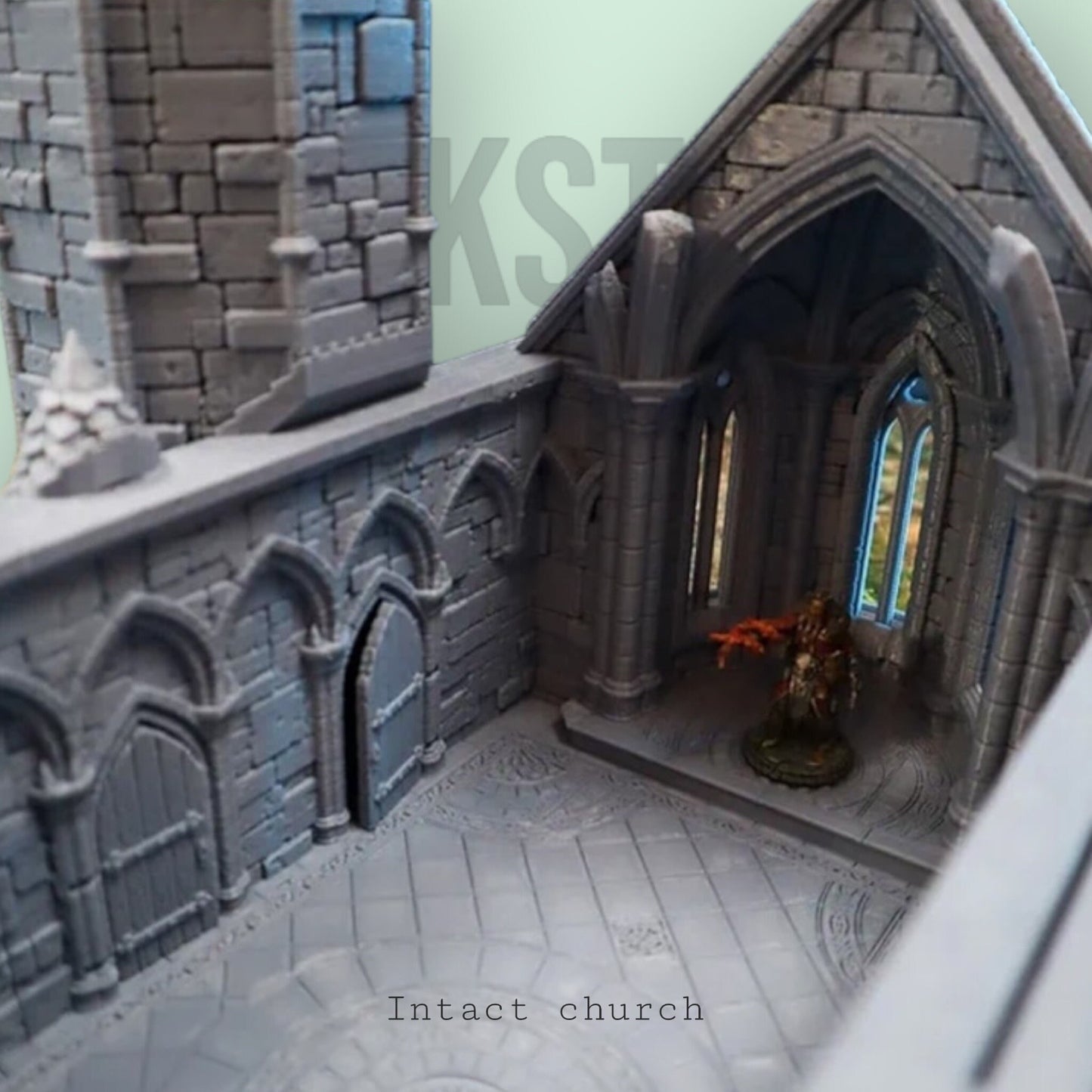 Modular church terrain 28mm/32mm fantasy