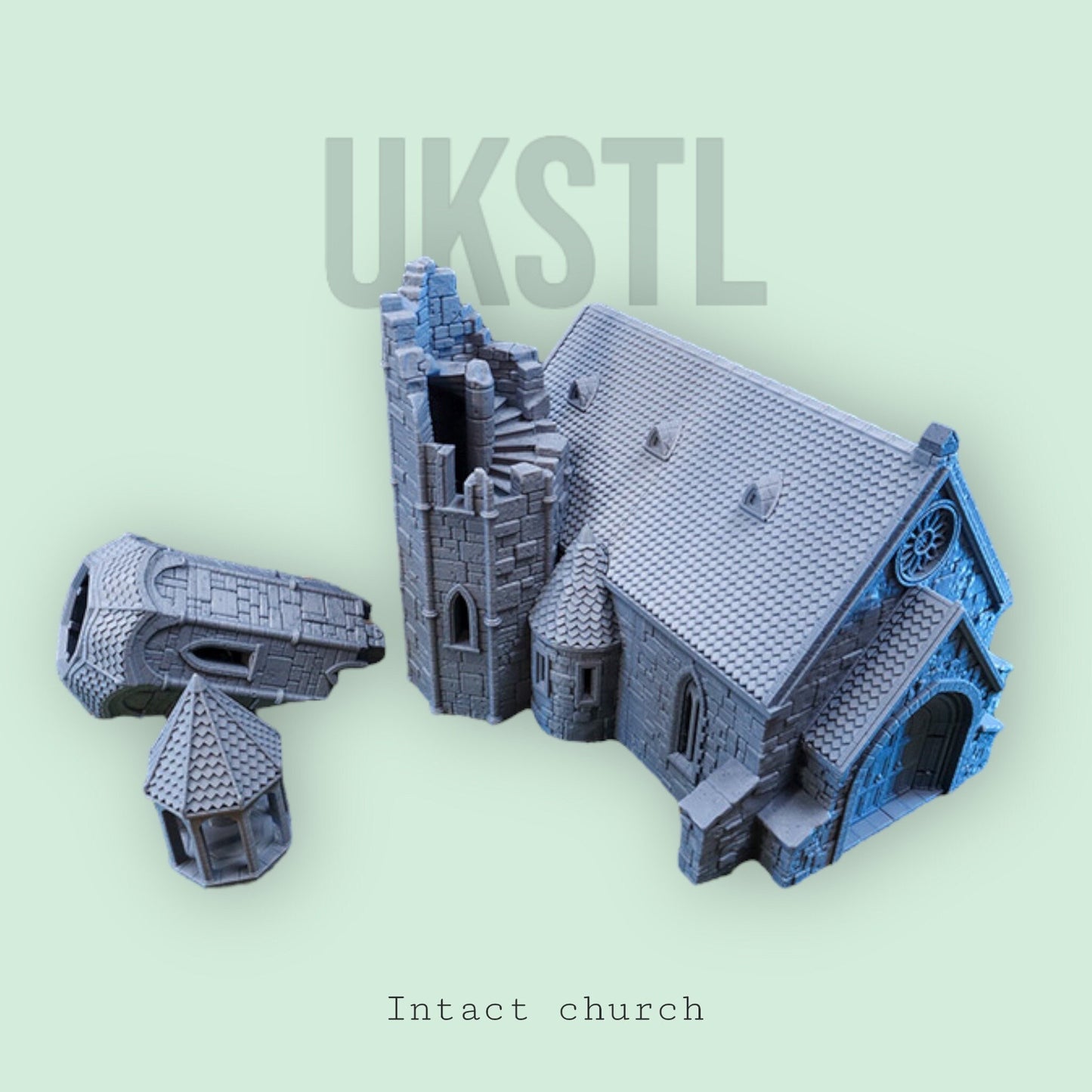 Modular church terrain 28mm/32mm fantasy