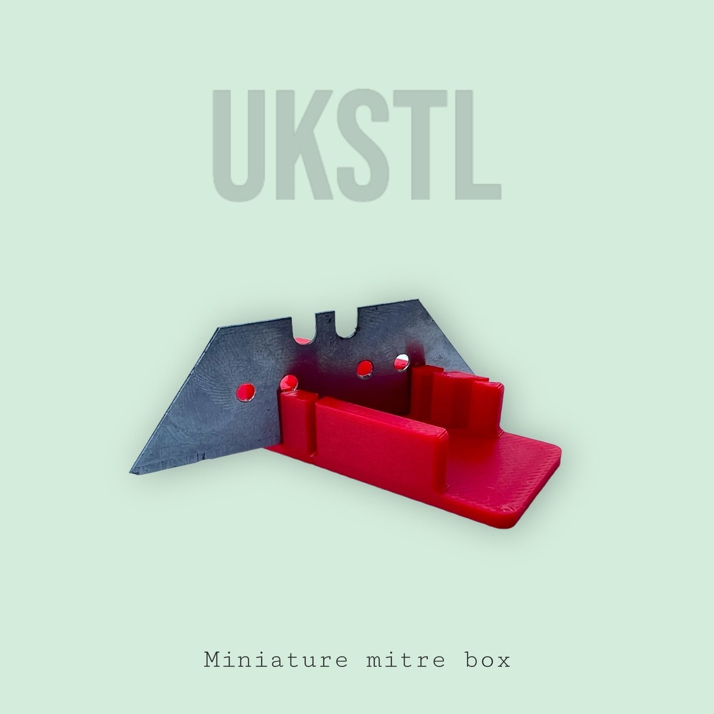 Miniature miter box for precision cuts ideal for wood and plastic