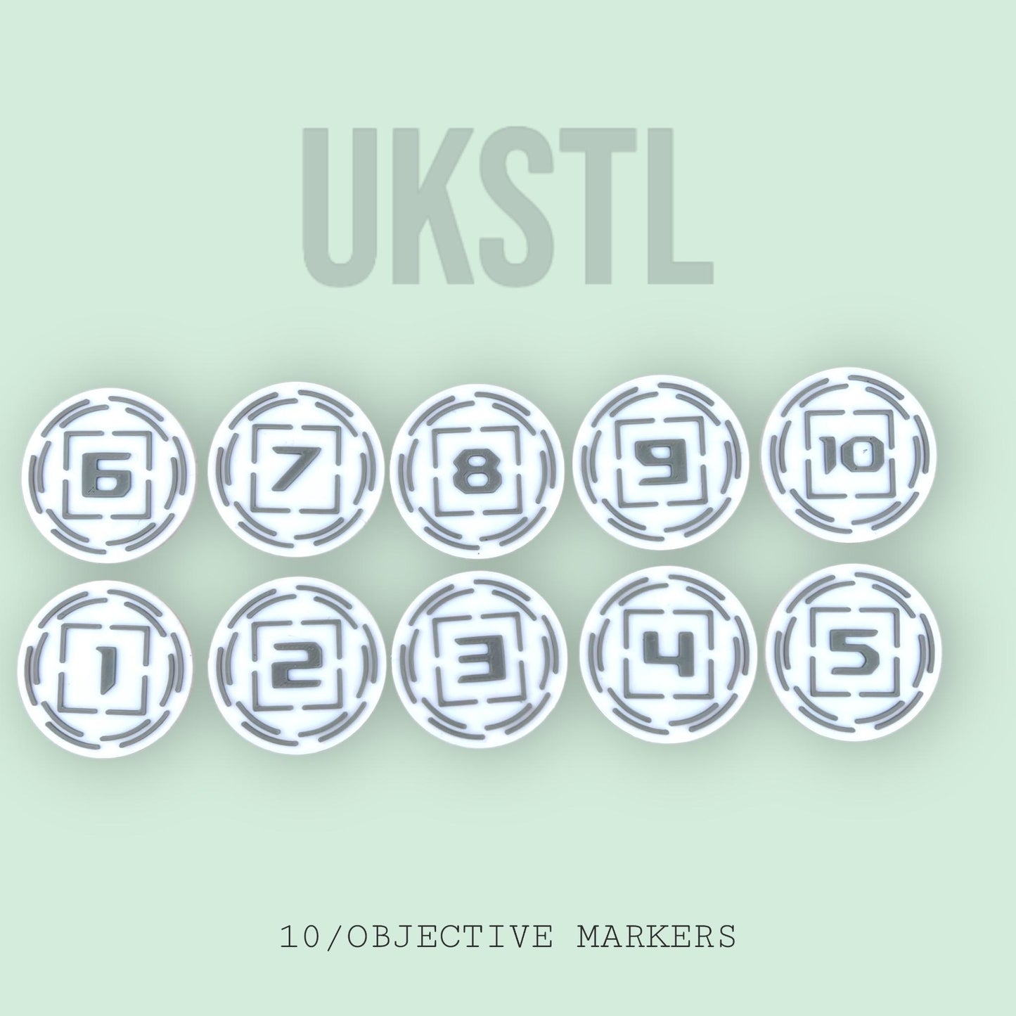 Objective markers full set for any tabletop game