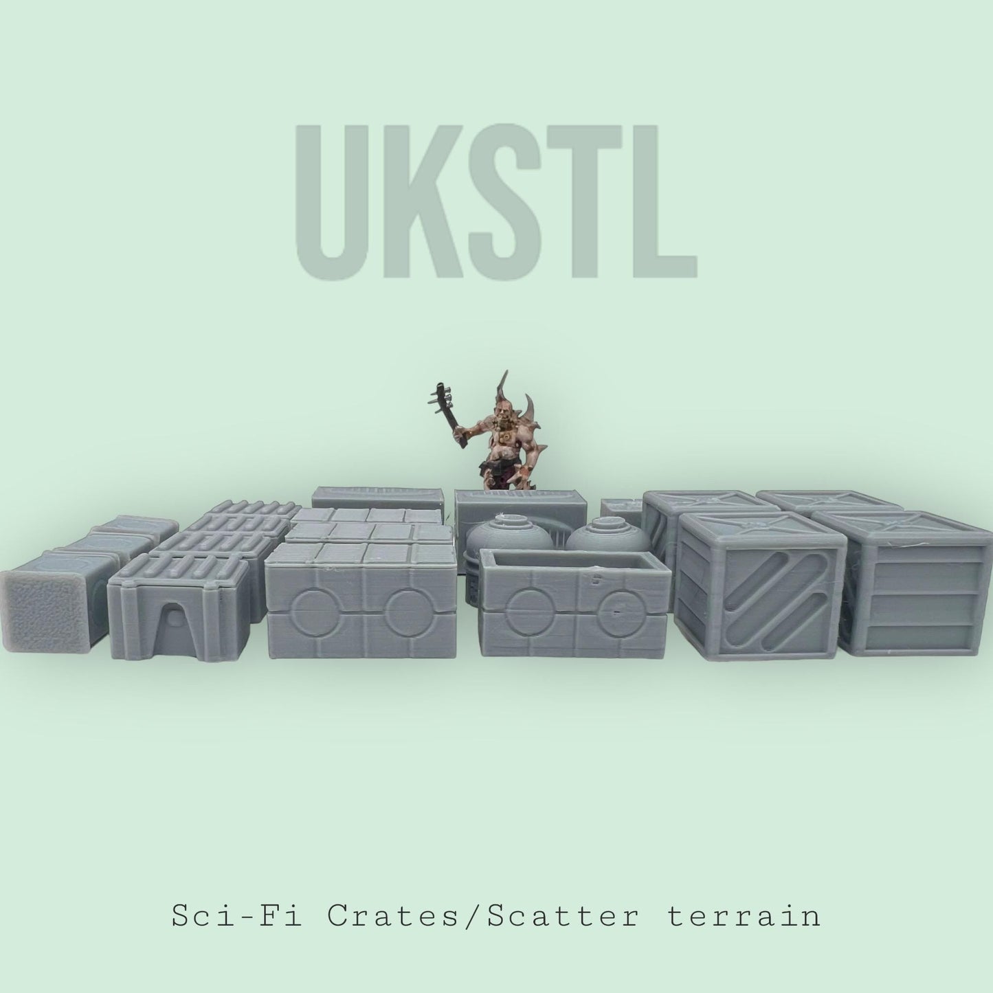 Sci-fi Scatter terrain Value bundle 22 Crates,Chests and Canisters