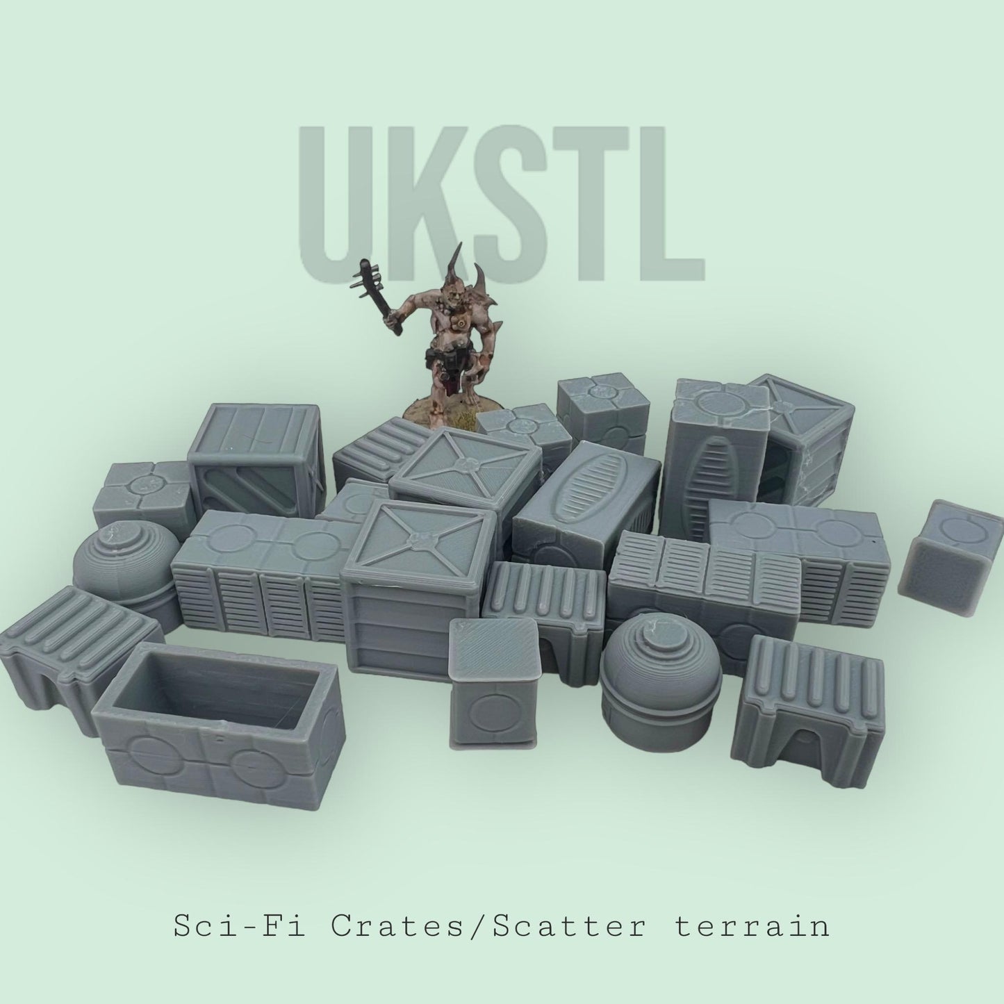 Sci-fi Scatter terrain Value bundle 22 Crates,Chests and Canisters