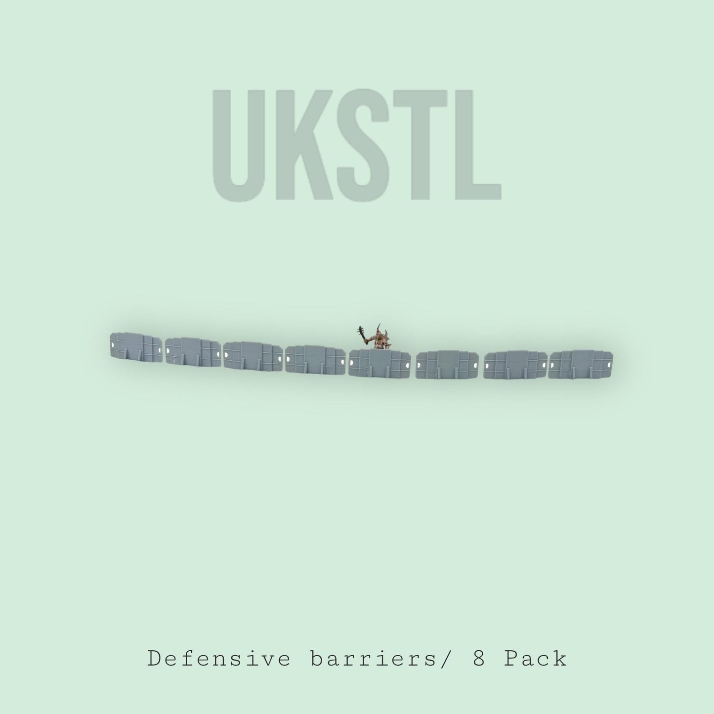 Defensive Barriers for Tabletop Gaming (8 Pack) - Perfect for Warhammer, D&D, and Other Miniature Games