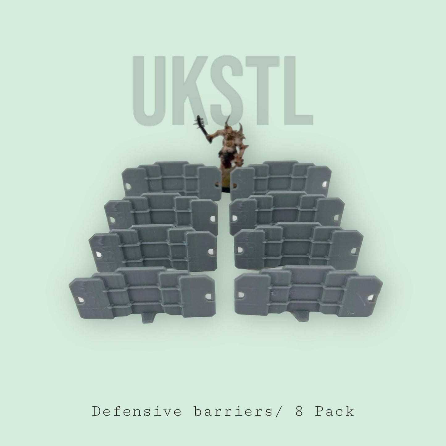 Defensive Barriers for Tabletop Gaming (8 Pack) - Perfect for Warhammer, D&D, and Other Miniature Games