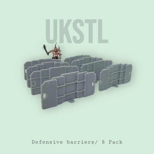 Defensive Barriers for Tabletop Gaming (8 Pack) - Perfect for Warhammer, D&D, and Other Miniature Games