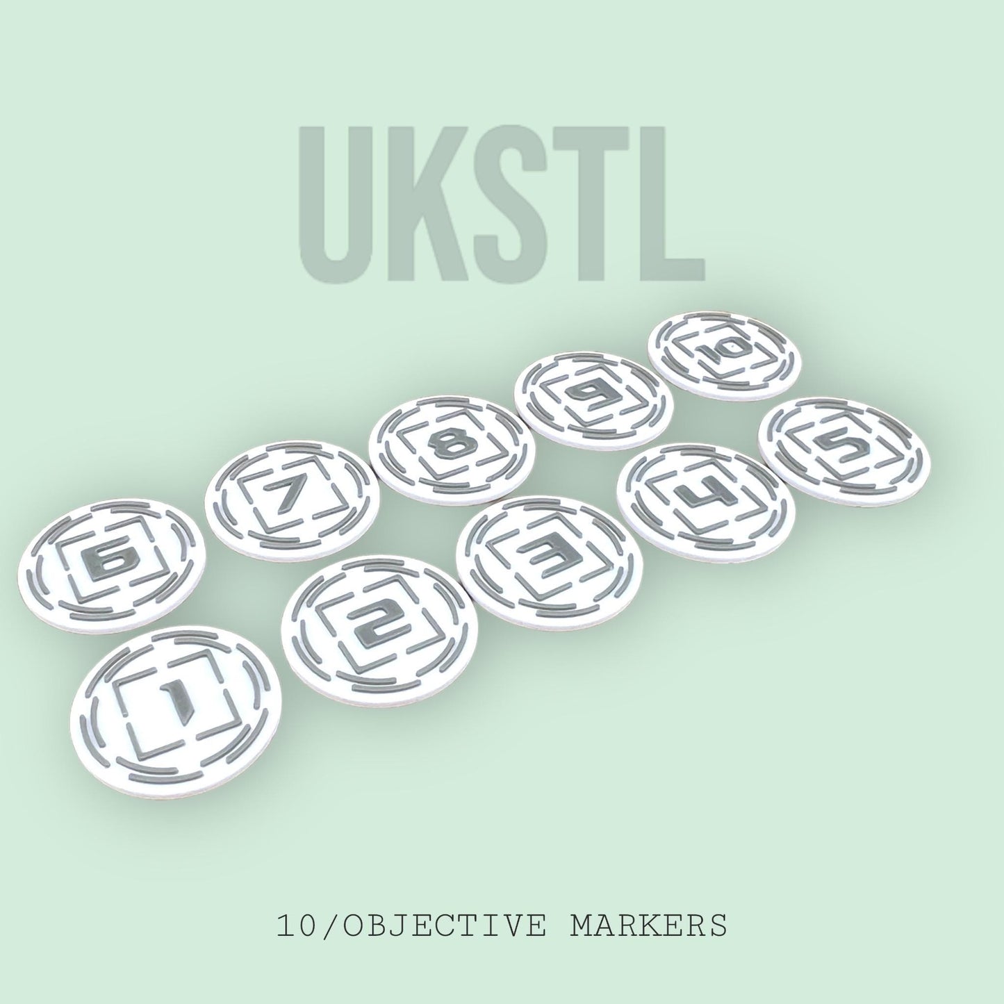 Objective markers full set for any tabletop game