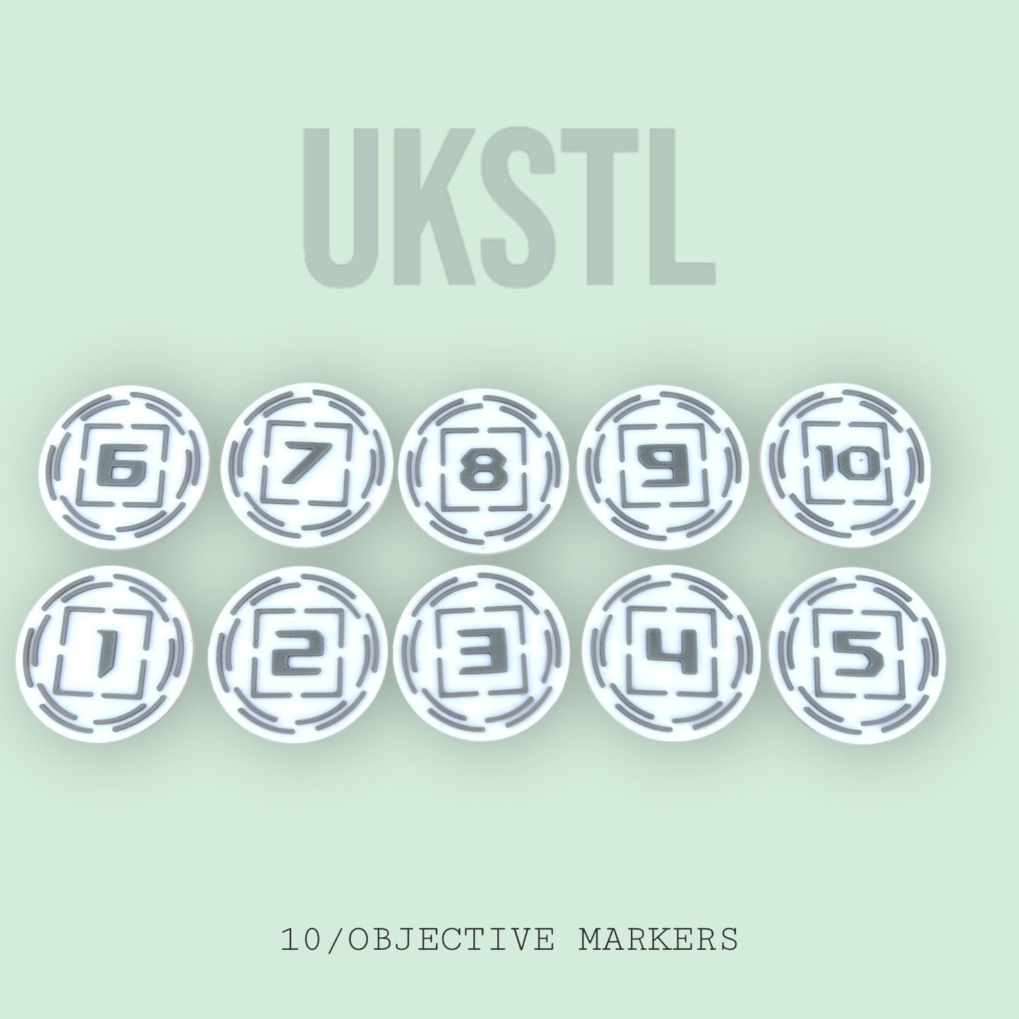 Objective markers full set for any tabletop game