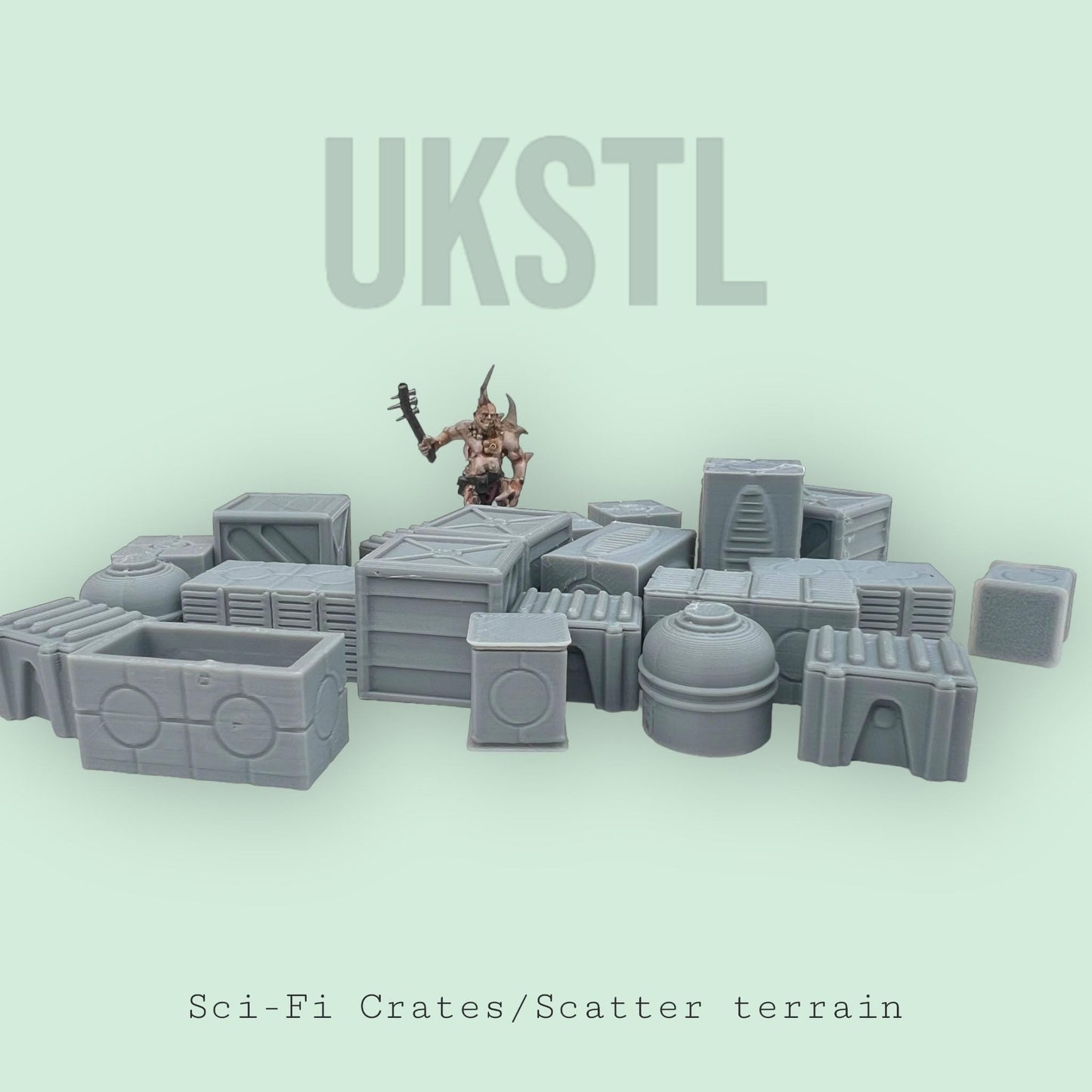 Sci-fi Scatter terrain Value bundle 22 Crates,Chests and Canisters