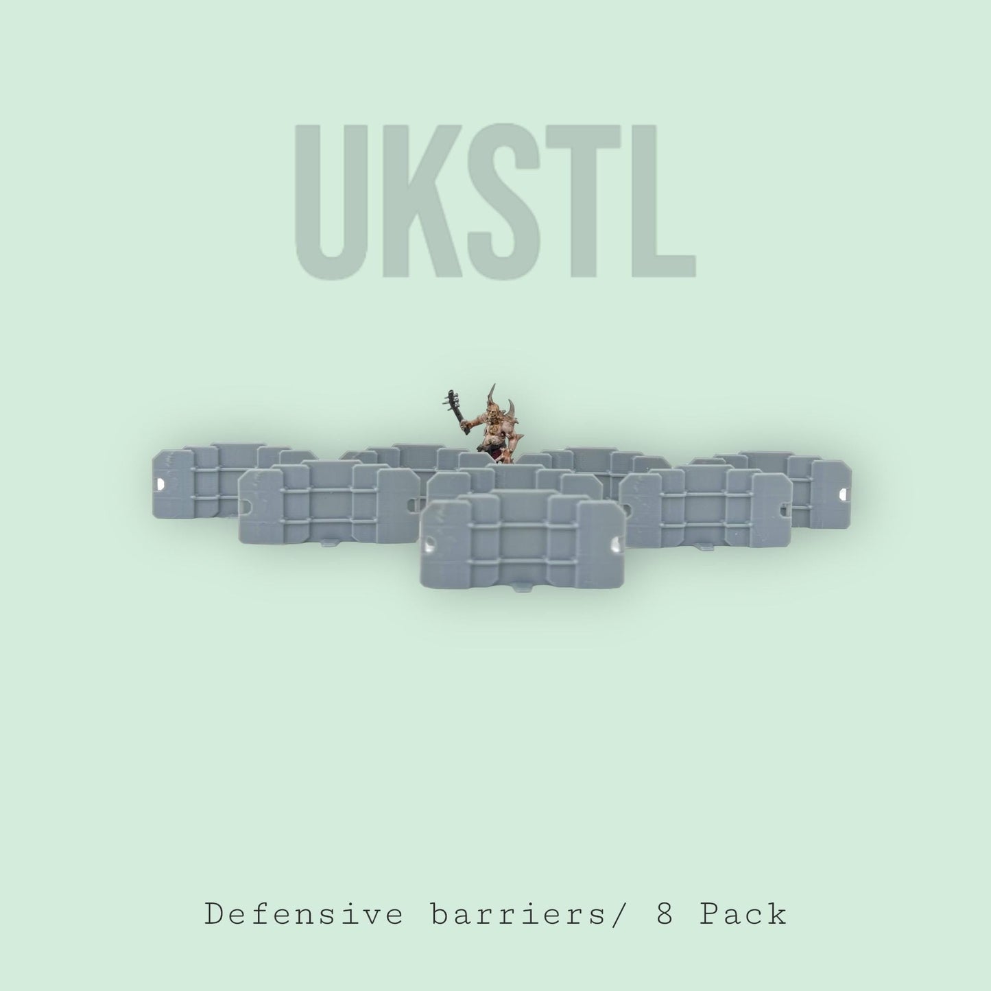 Defensive Barriers for Tabletop Gaming (8 Pack) - Perfect for Warhammer, D&D, and Other Miniature Games
