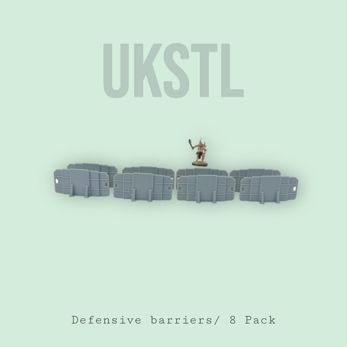 Defensive Barriers for Tabletop Gaming (8 Pack) - Perfect for Warhammer, D&D, and Other Miniature Games