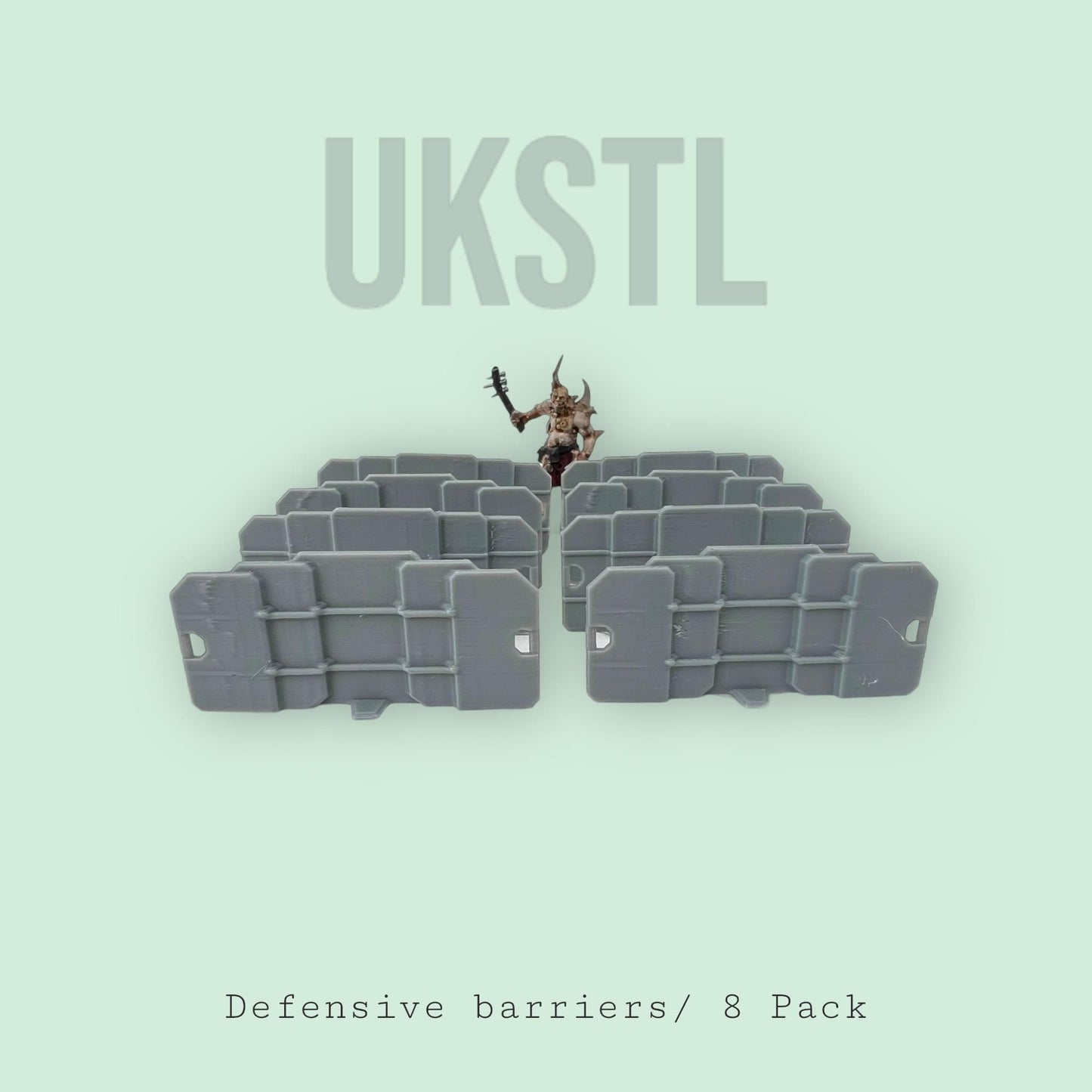 Defensive Barriers for Tabletop Gaming (8 Pack) - Perfect for Warhammer, D&D, and Other Miniature Games
