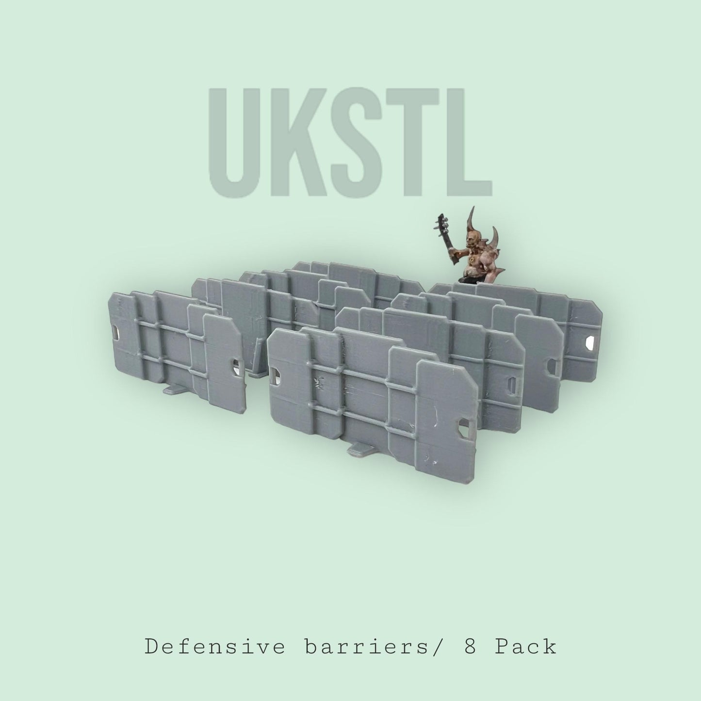 Defensive Barriers for Tabletop Gaming (8 Pack) - Perfect for Warhammer, D&D, and Other Miniature Games