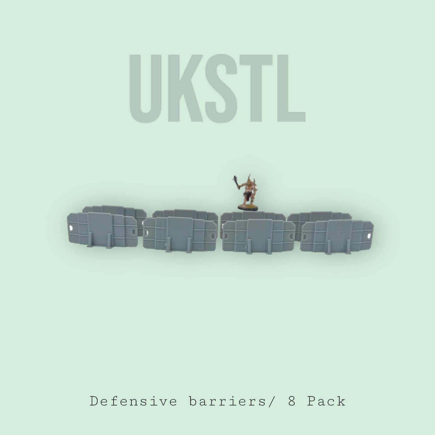 Defensive Barriers for Tabletop Gaming (8 Pack) - Perfect for Warhammer, D&D, and Other Miniature Games