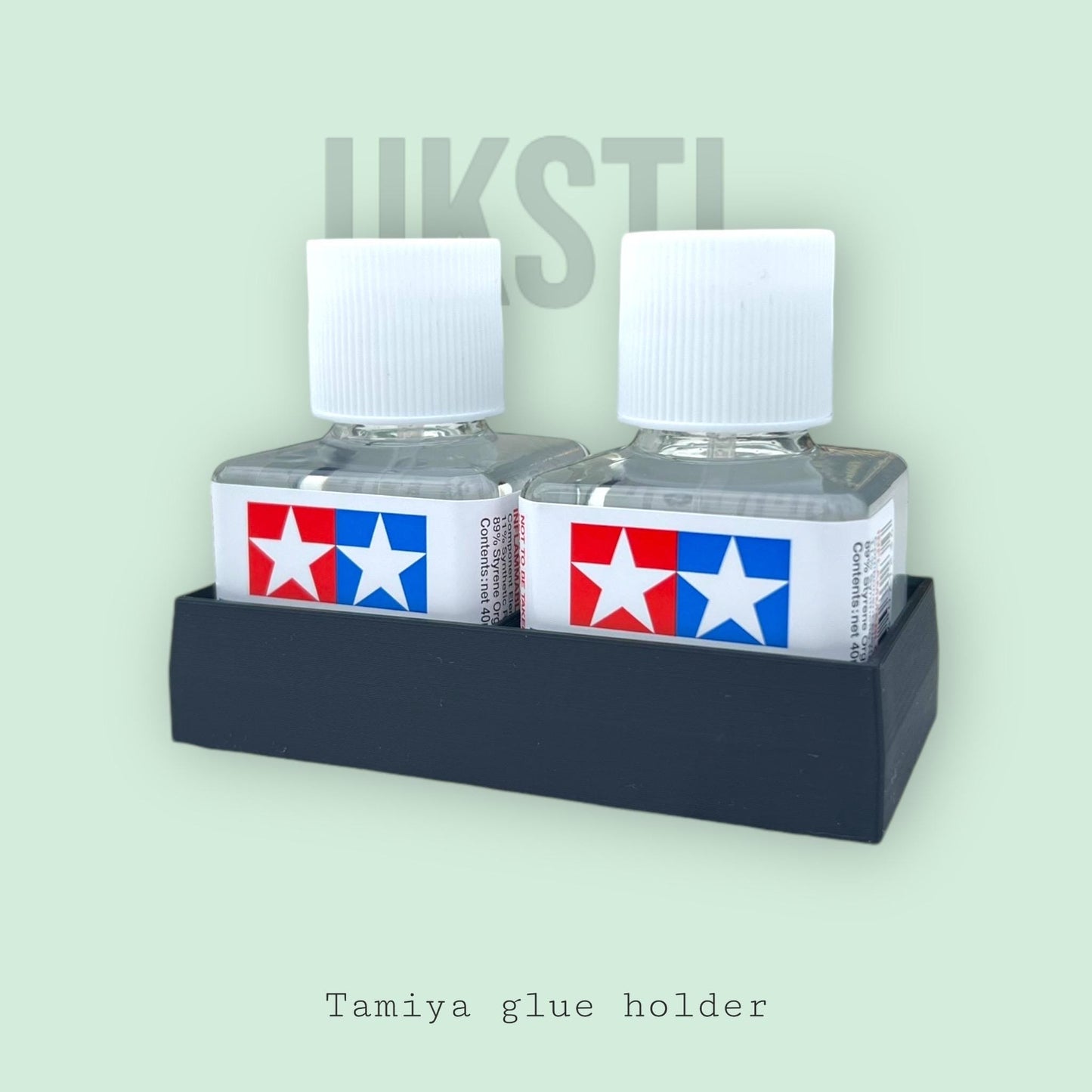 Tamiya Glue holder - for Two bottles anti spill