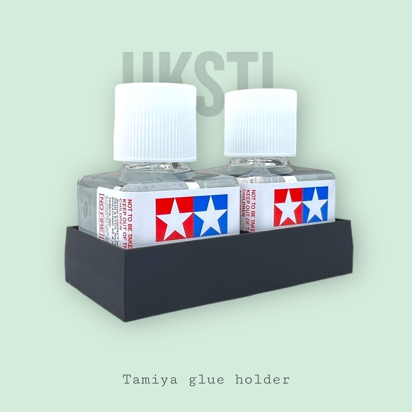 Tamiya Glue holder - for Two bottles anti spill