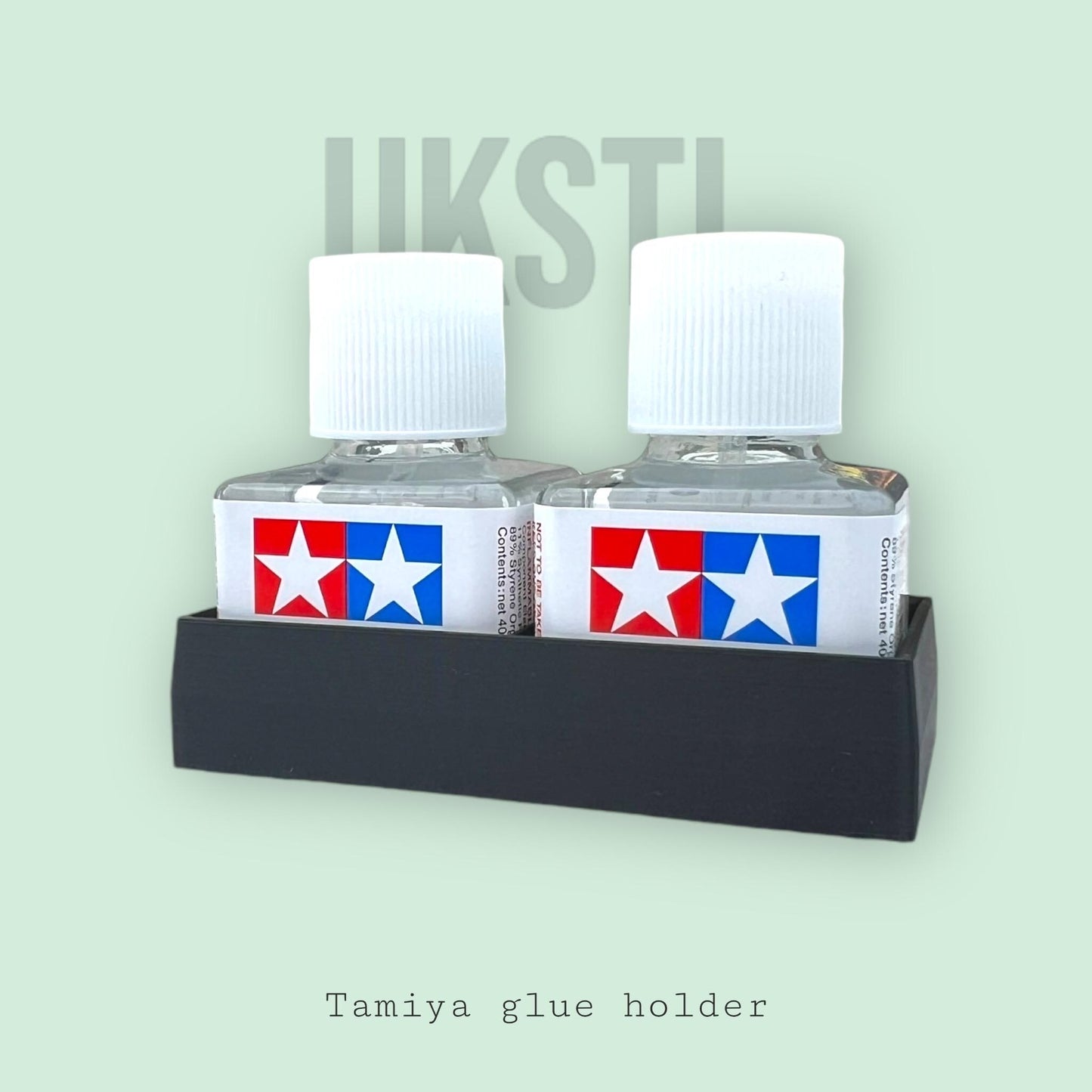 Tamiya Glue holder - for Two bottles anti spill
