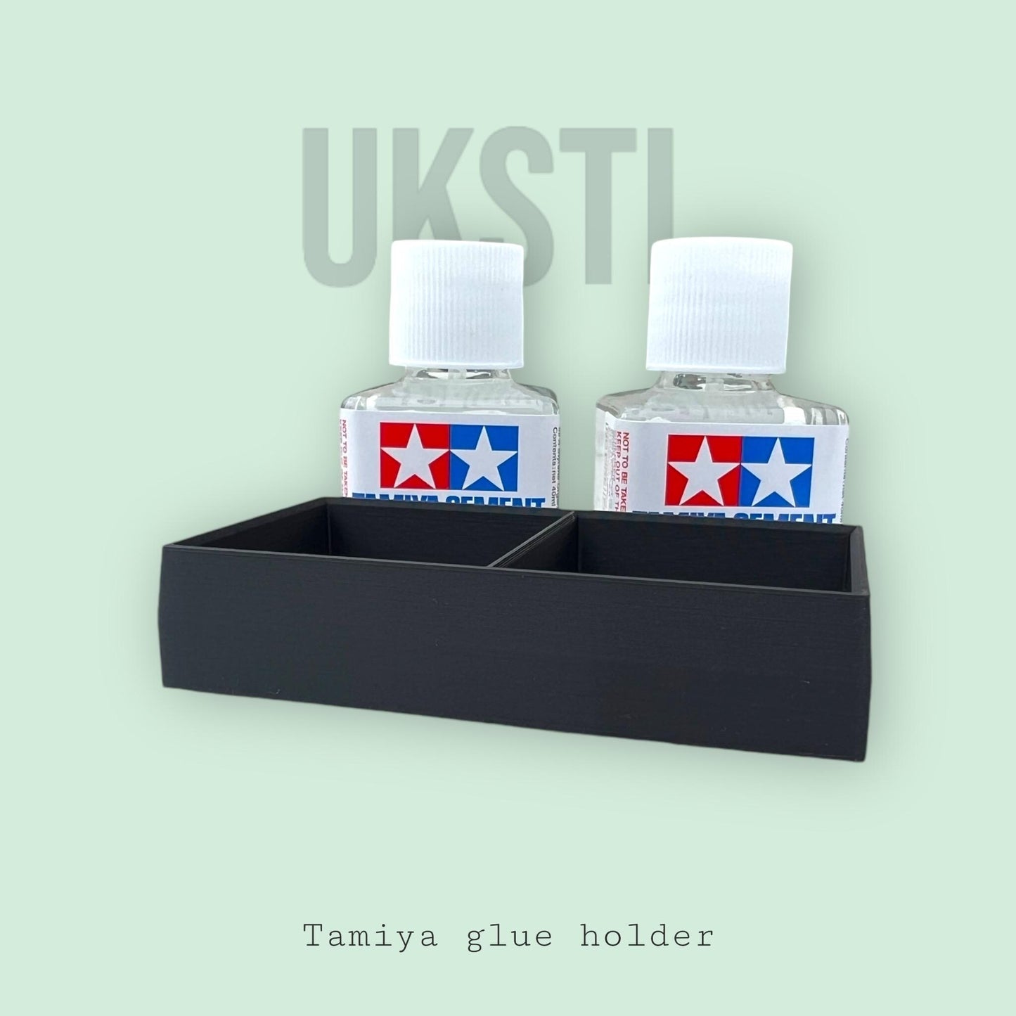 Tamiya Glue holder - for Two bottles anti spill