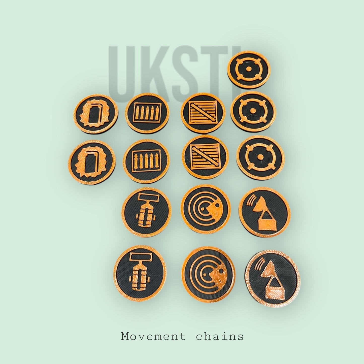 Action markers full set for any tabletop game