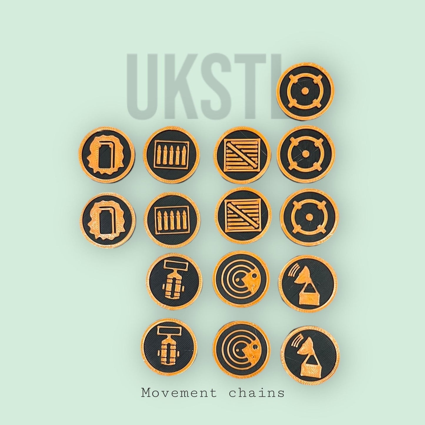 Action markers full set for any tabletop game