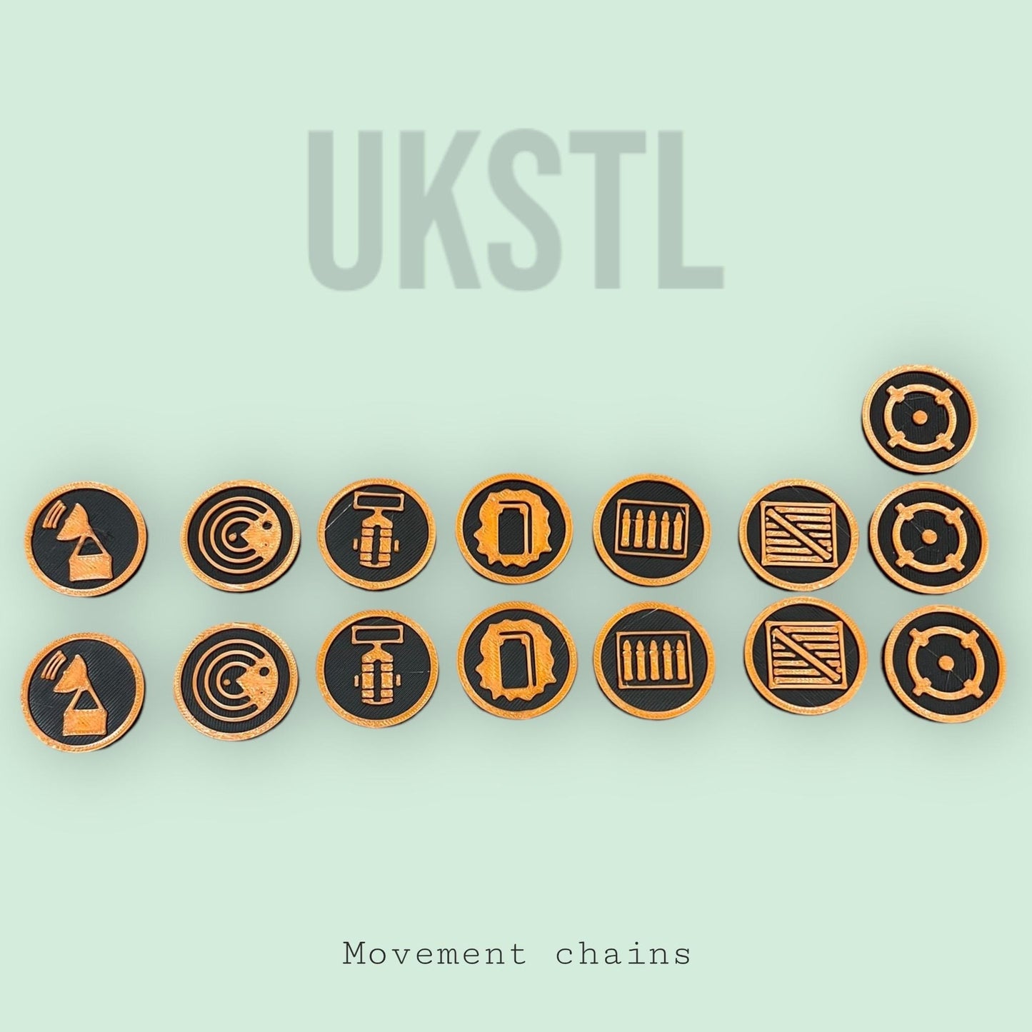 Action markers full set for any tabletop game