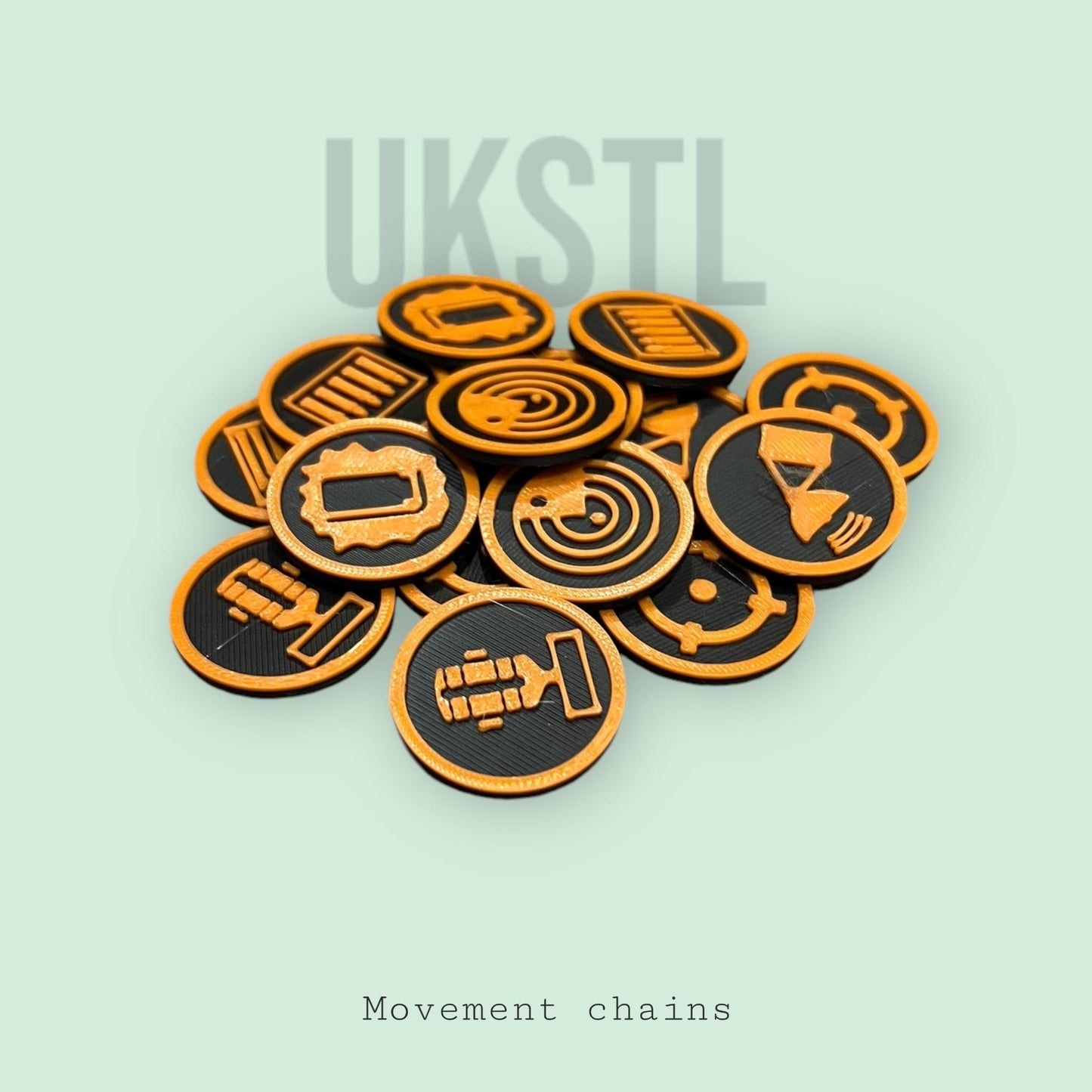 Action markers full set for any tabletop game