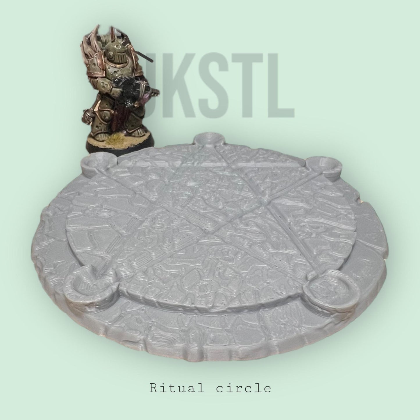 28-32mm Ritual Circle Terrain Set Detailed Board Game or RPG Miniature Accessories